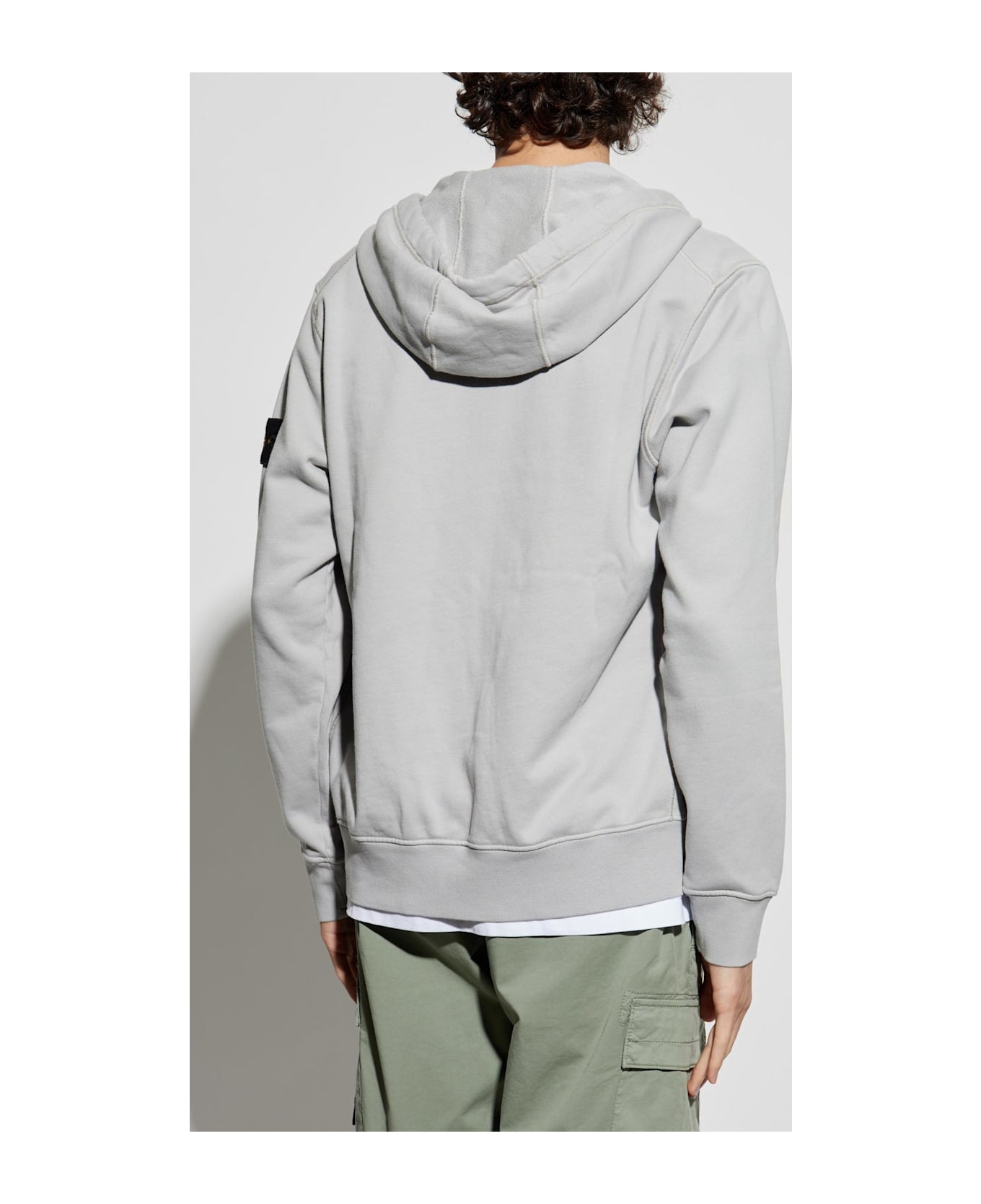 Stone Island Sweatshirt With Logo - Grigio