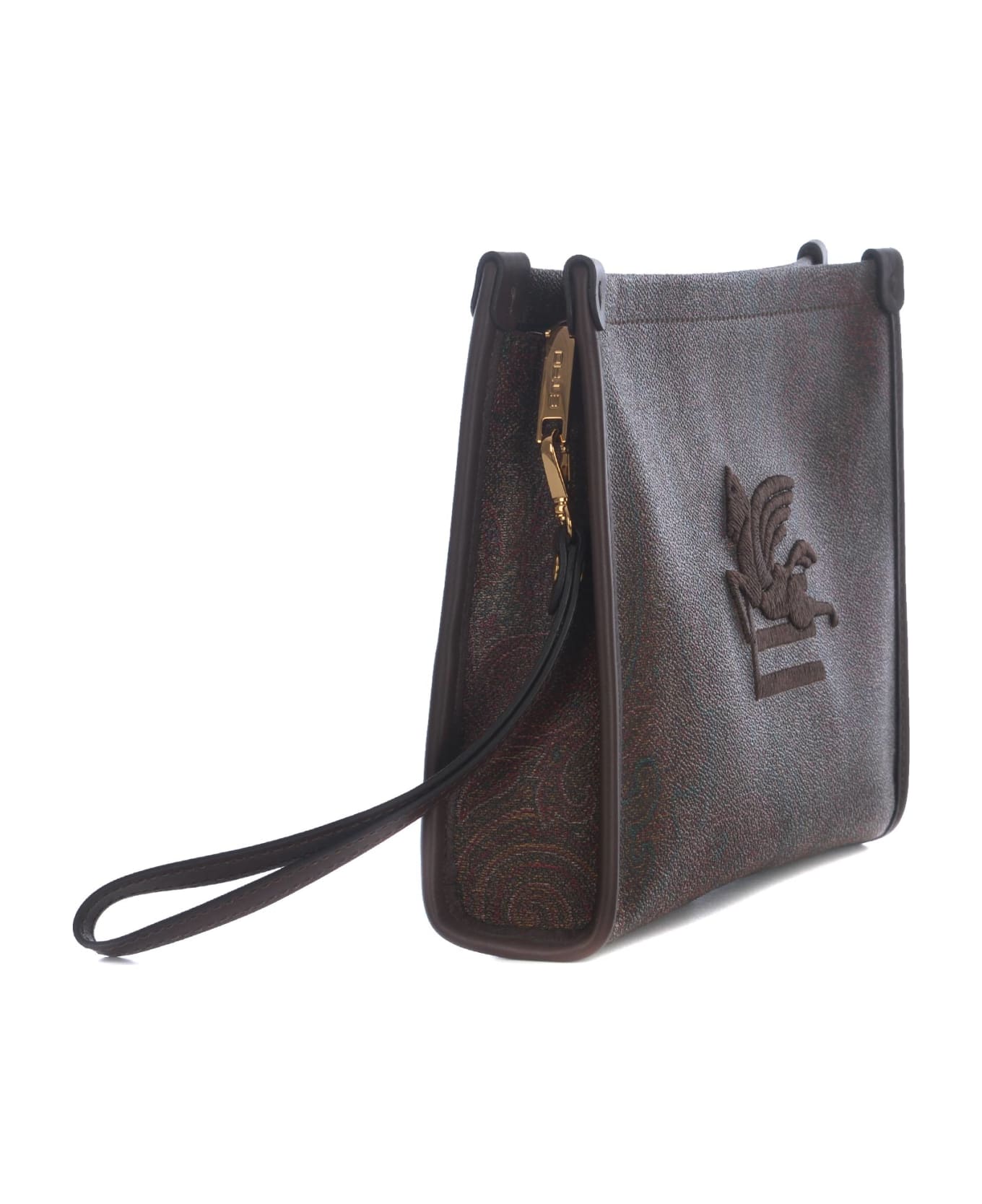 Etro Clutch Bag Etro "pegaso" Made Of Paisley Cotton - Paisley