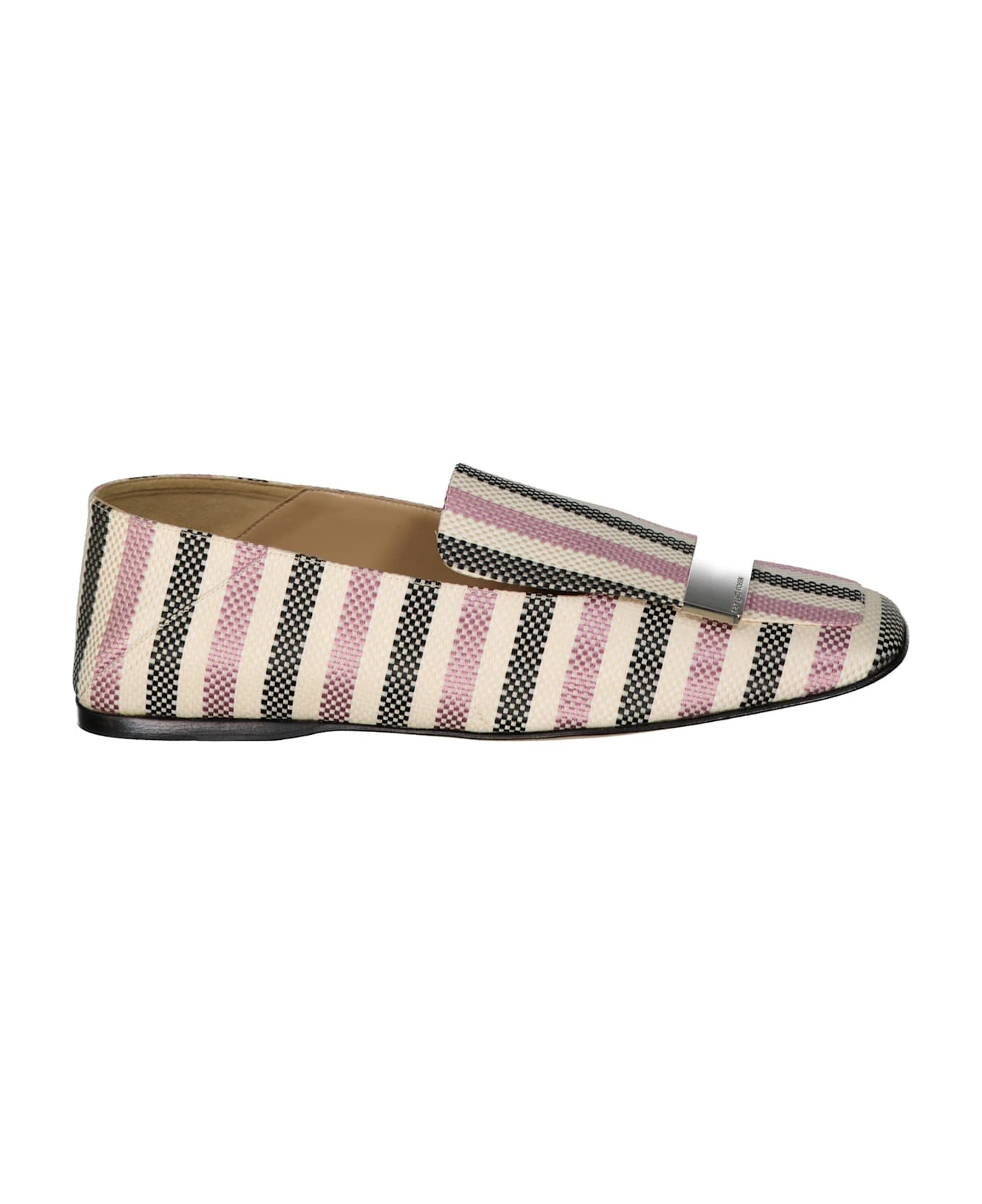 Sergio Rossi Jacquard Loafers - White