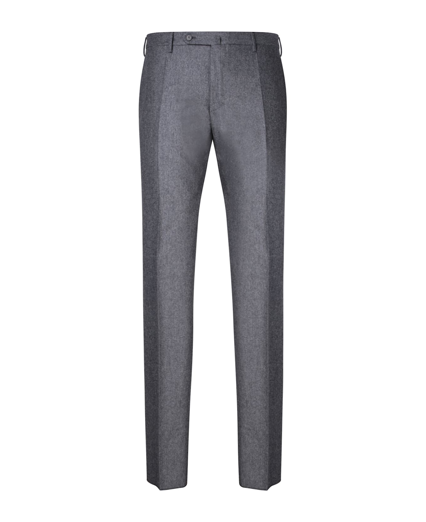 Incotex Slim Fit Wool Trousers In Mã©lange Grey - Grey