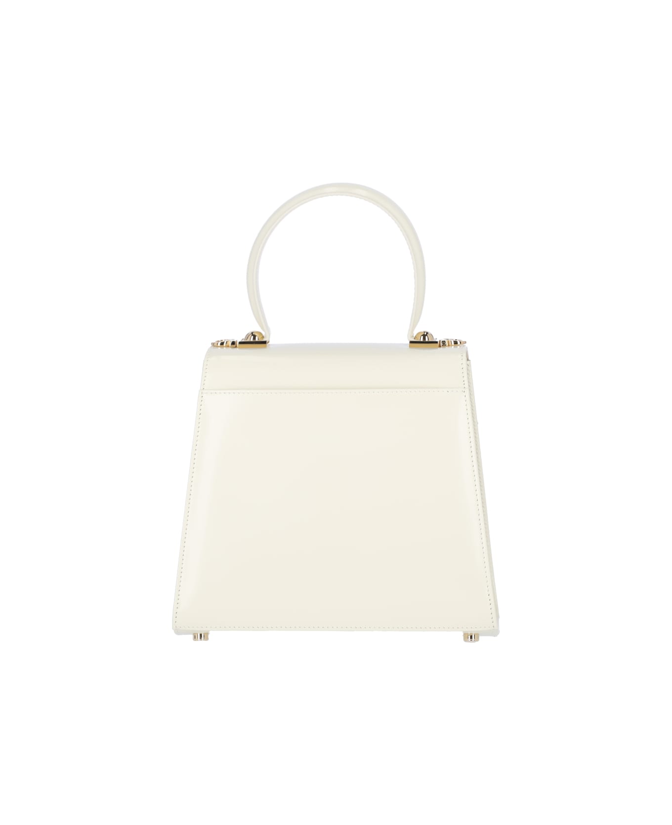 Ferragamo 'iconic S' Handbag - Crema