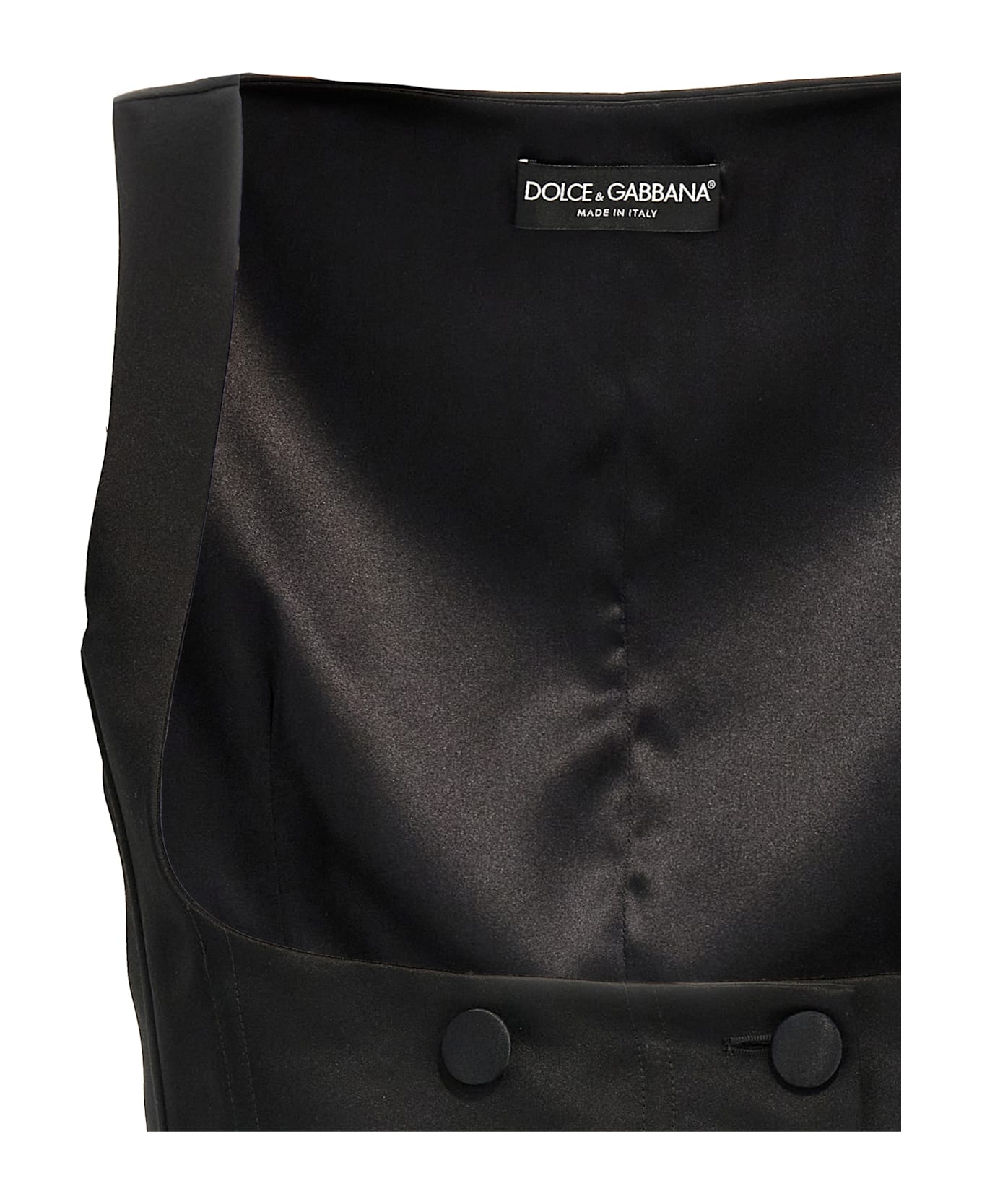 Dolce & Gabbana Tuxedo Gilet - Black