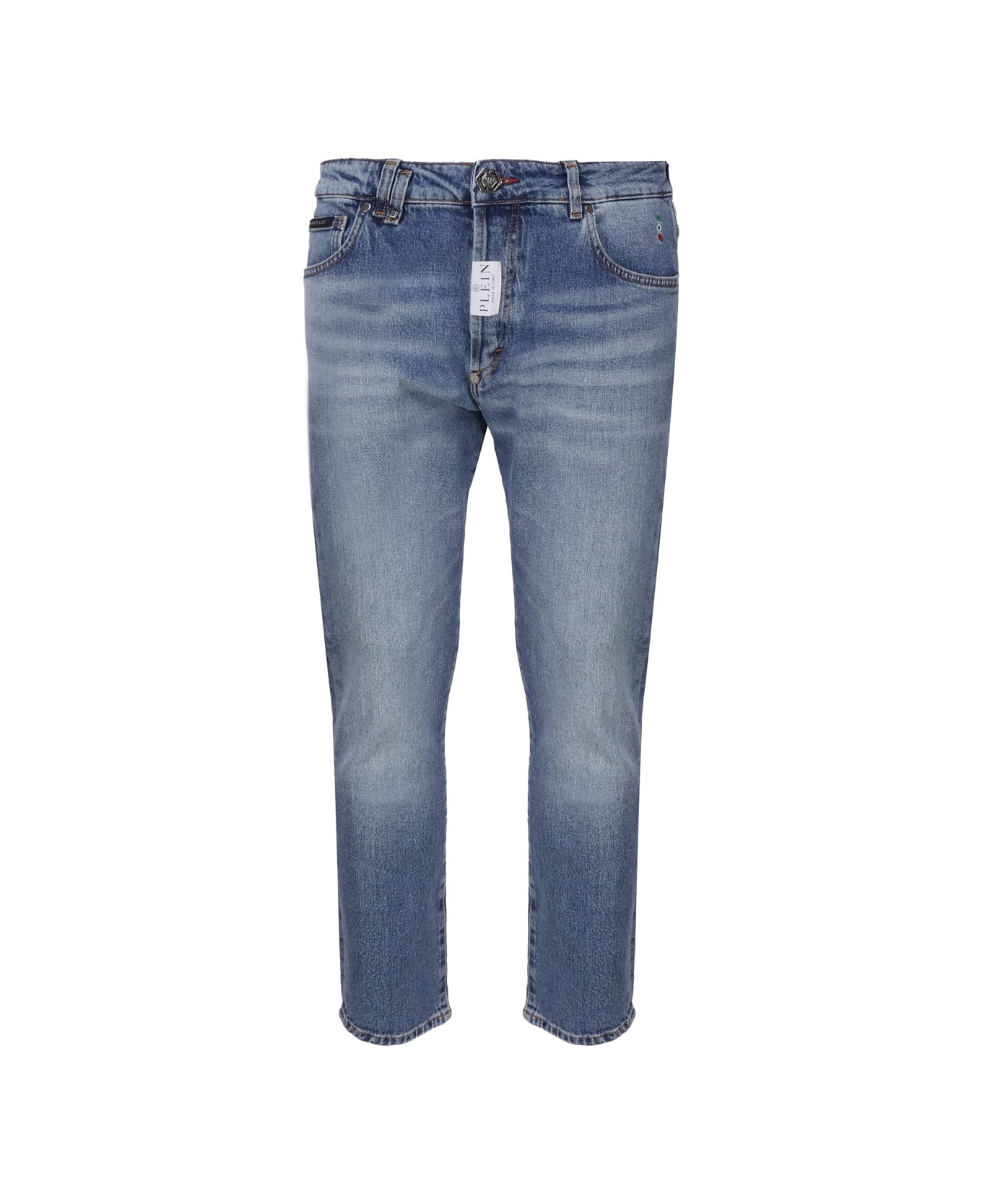 Philipp Plein Mid-rise Skinny Jeans - Blue デニム