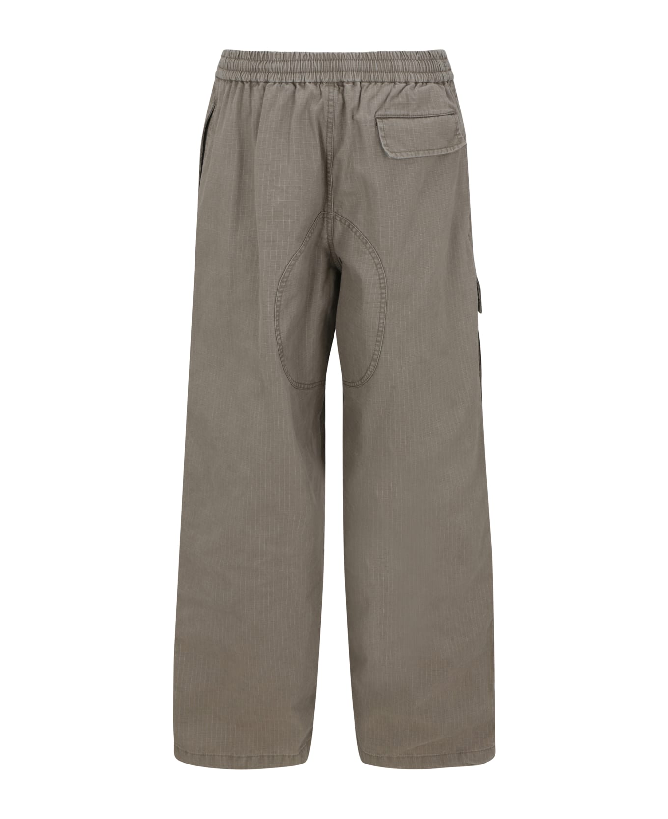 Acne Studios Logo Embroidered Mid-waist Pants - Cold Beige