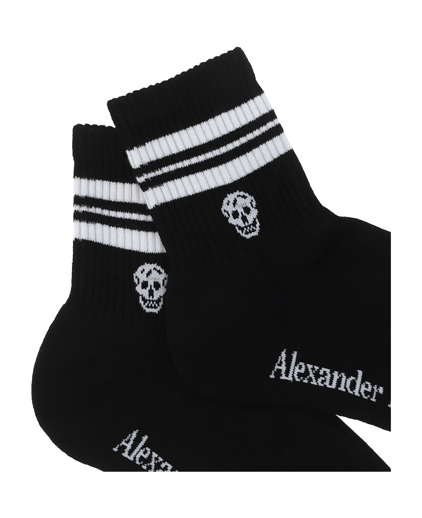 Alexander McQueen Socks - Black/white