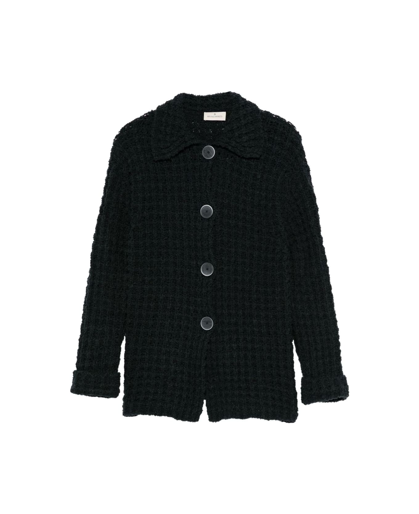Bruno Manetti Buttoned Cardigan - Black