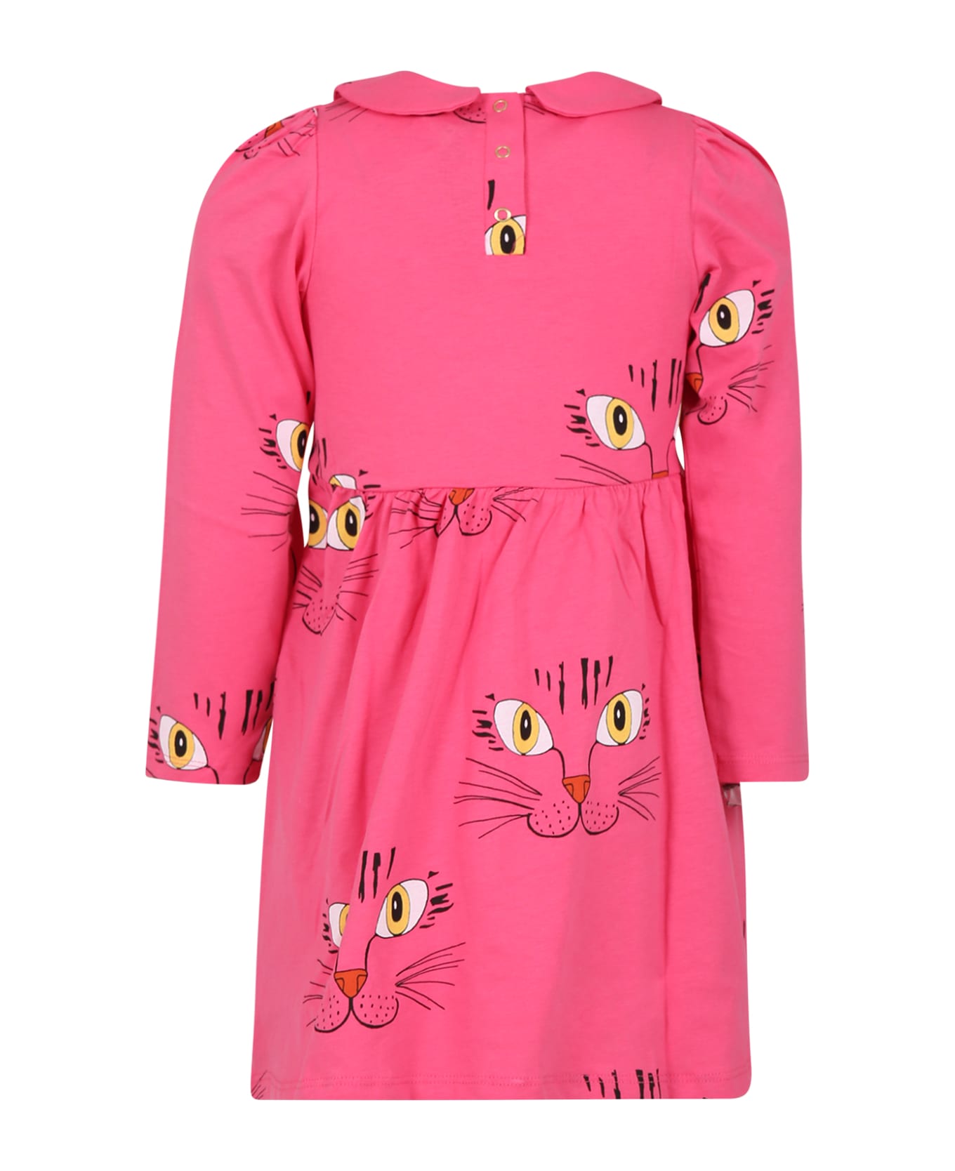 Mini Rodini Fuchsia Dress For Girl - Fuchsia