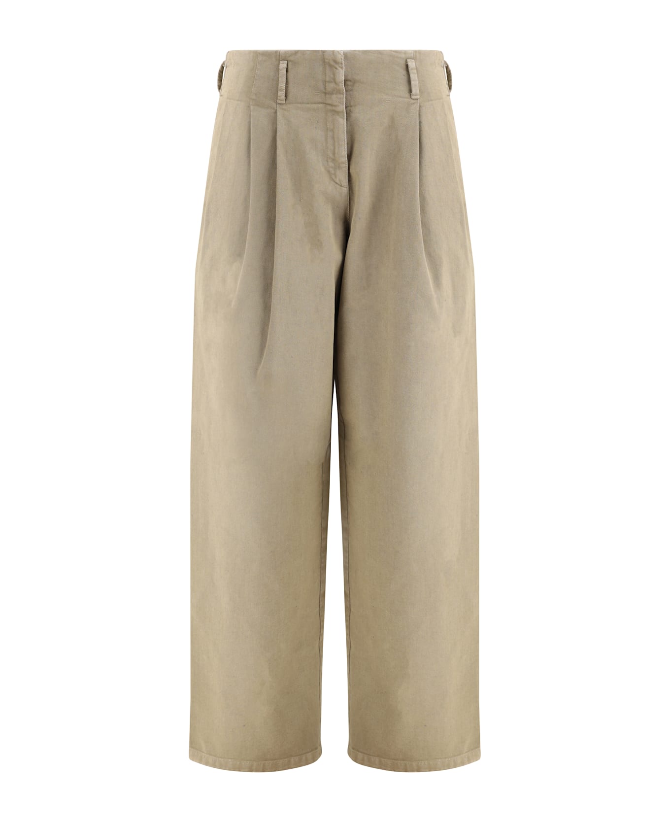 Golden Goose Oversized Wide Leg Pants - Green ボトムス