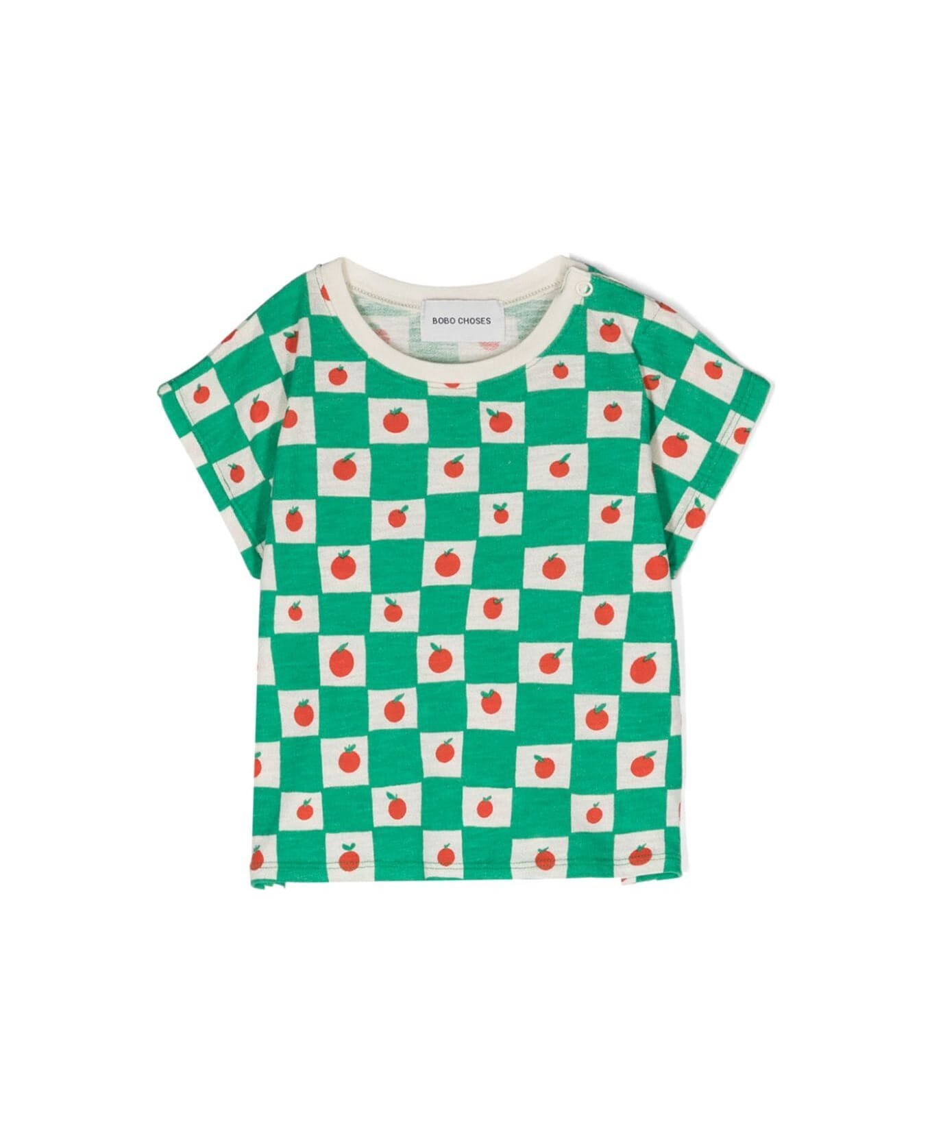 Bobo Choses Baby Tomato All Over T-shirt - Off White Tシャツ＆ポロシャツ