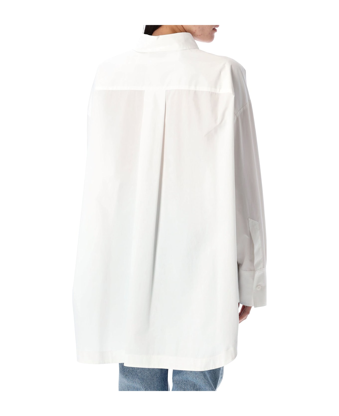 The Attico Diana Shirt - WHITE