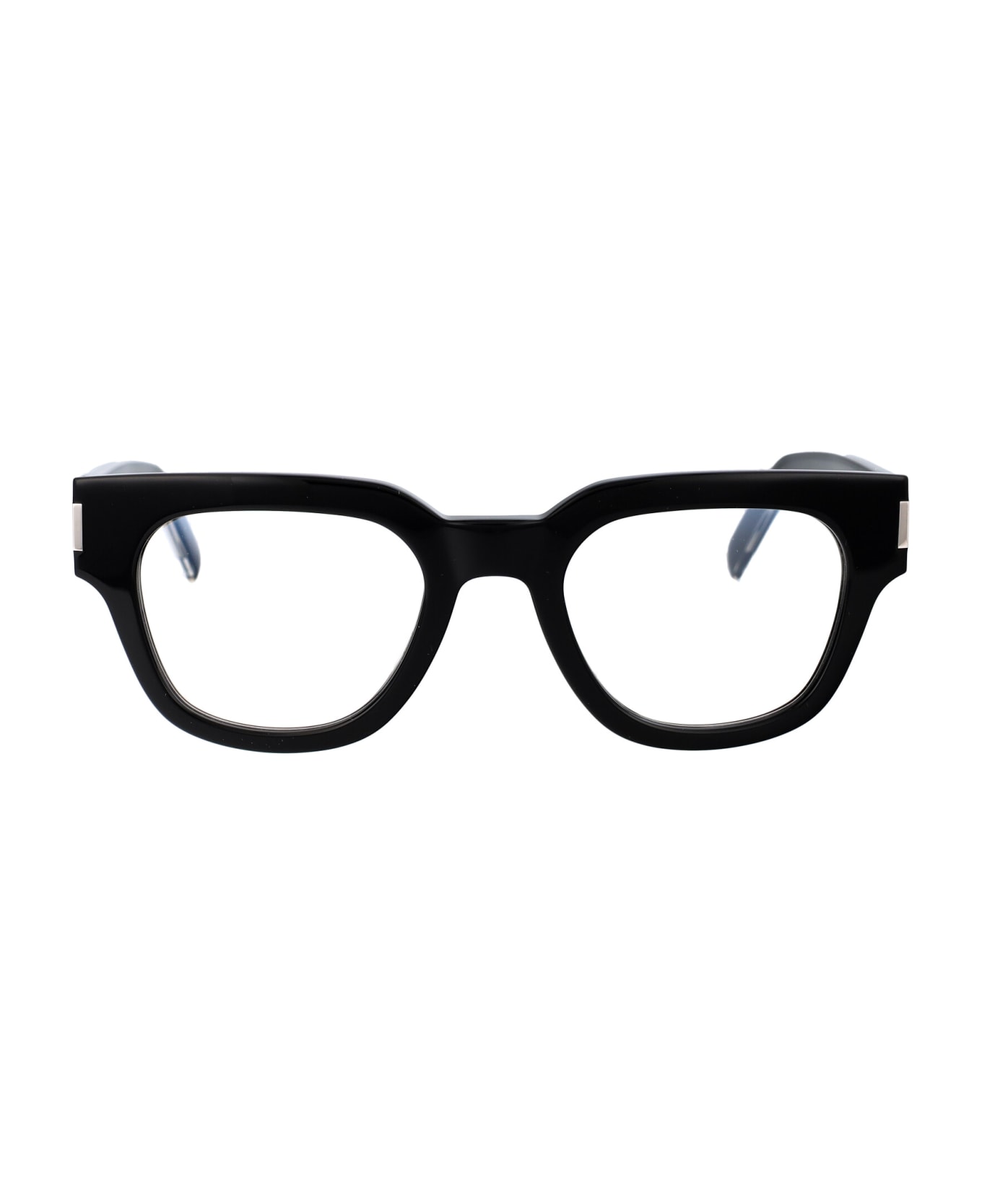 Saint Laurent Eyewear Sl 661 Glasses - 001 BLACK CRYSTAL TRANSPARENT アイウェア