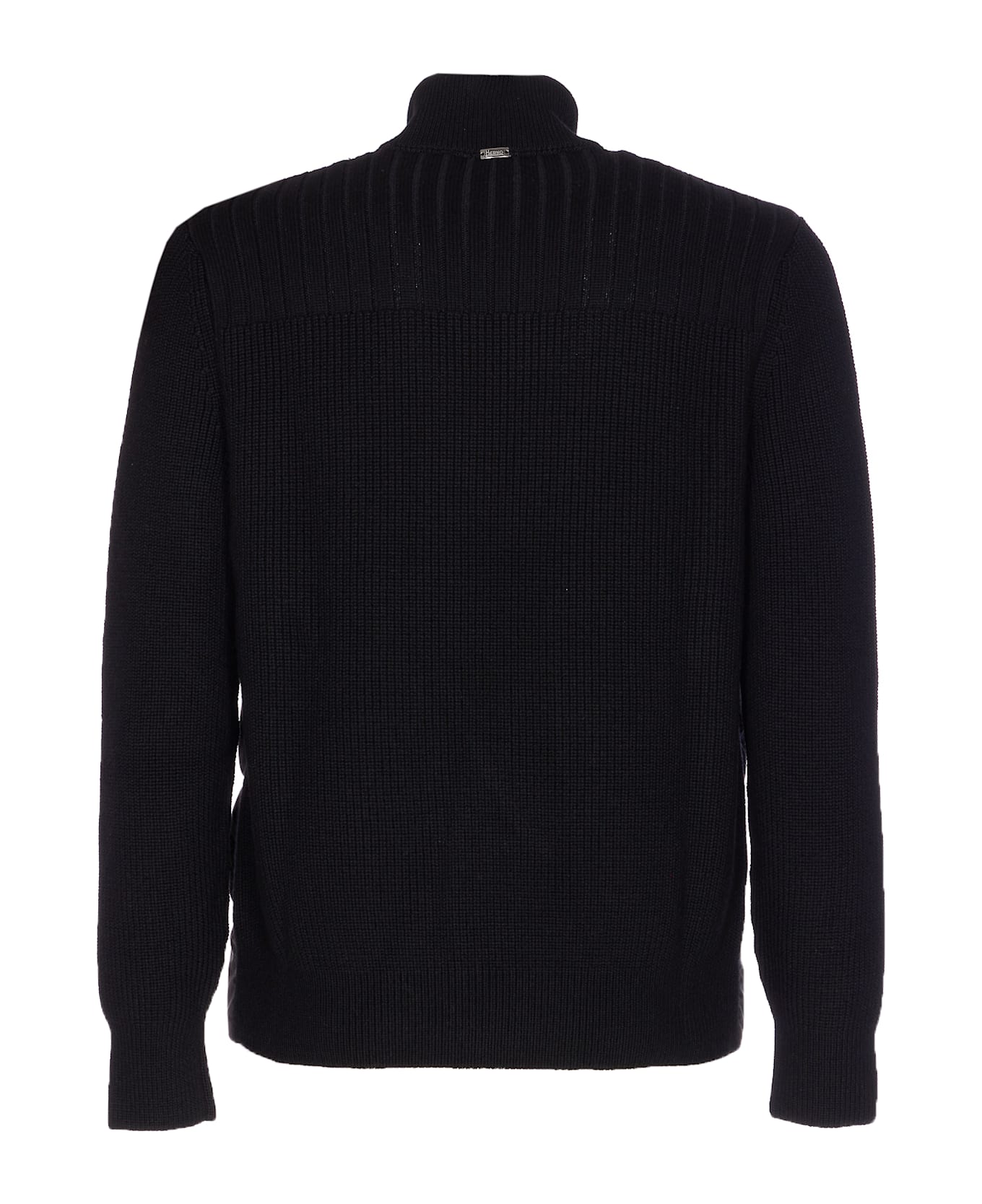 Herno Knitted And Padded Cardigan - nero
