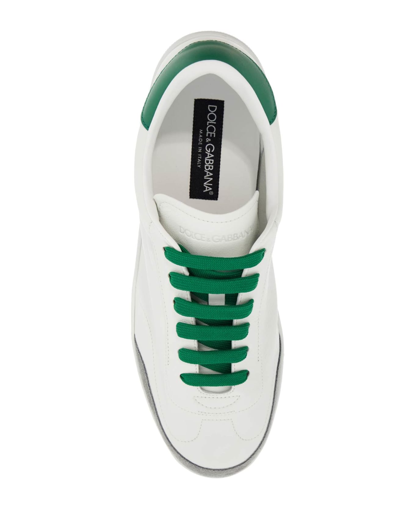 Dolce & Gabbana Leather Saint Tropez Sneakers In - MULTICOLOR (White)