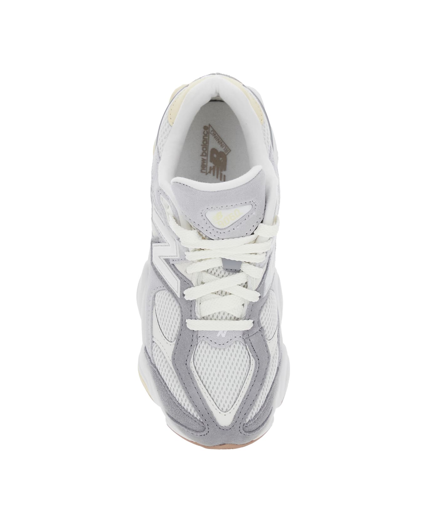 New Balance 
9060
 Grey Sneakers With Lateral Logo In Suede Unisex - Grey