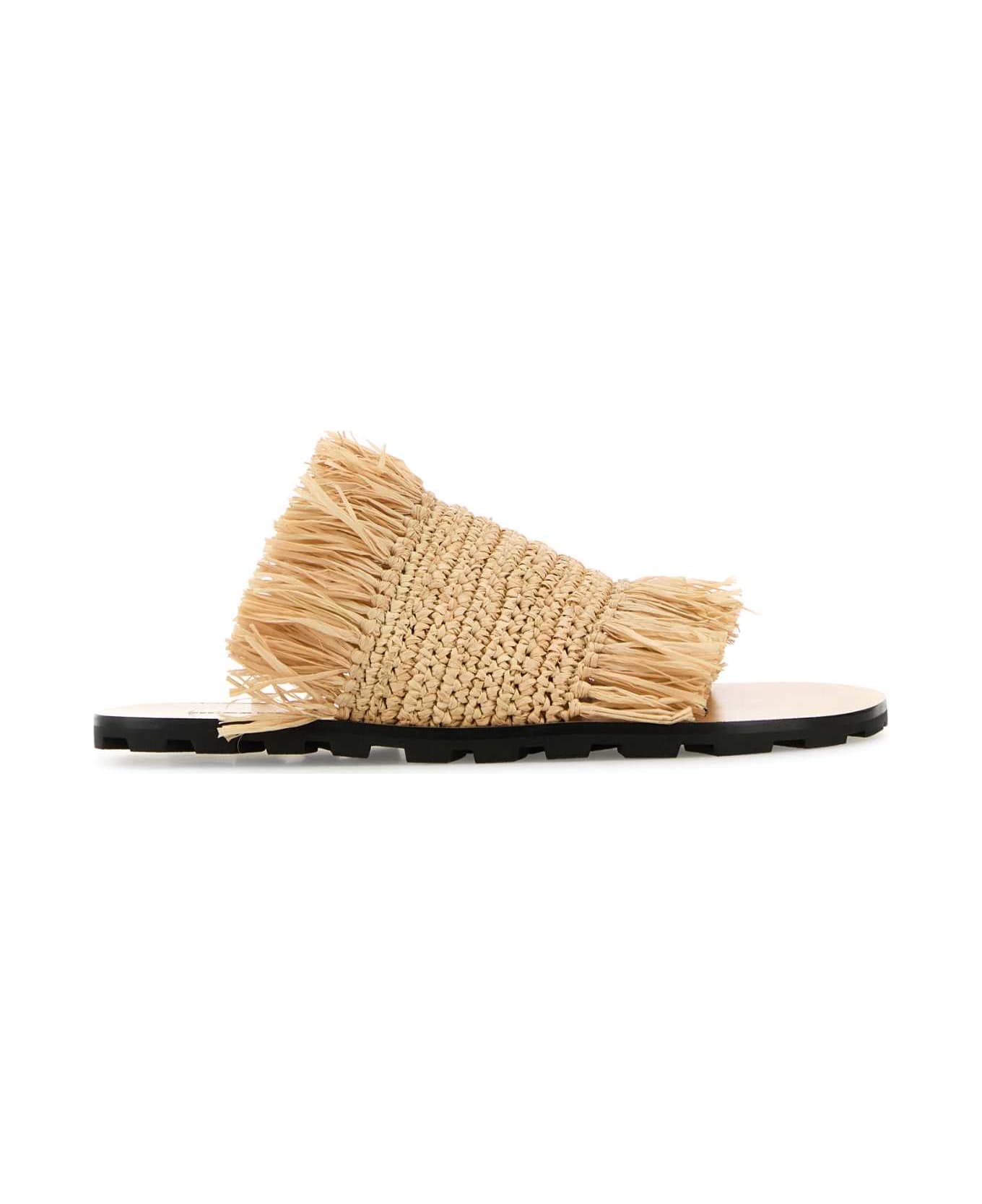 Jil Sander Raffia Slippers - 280
