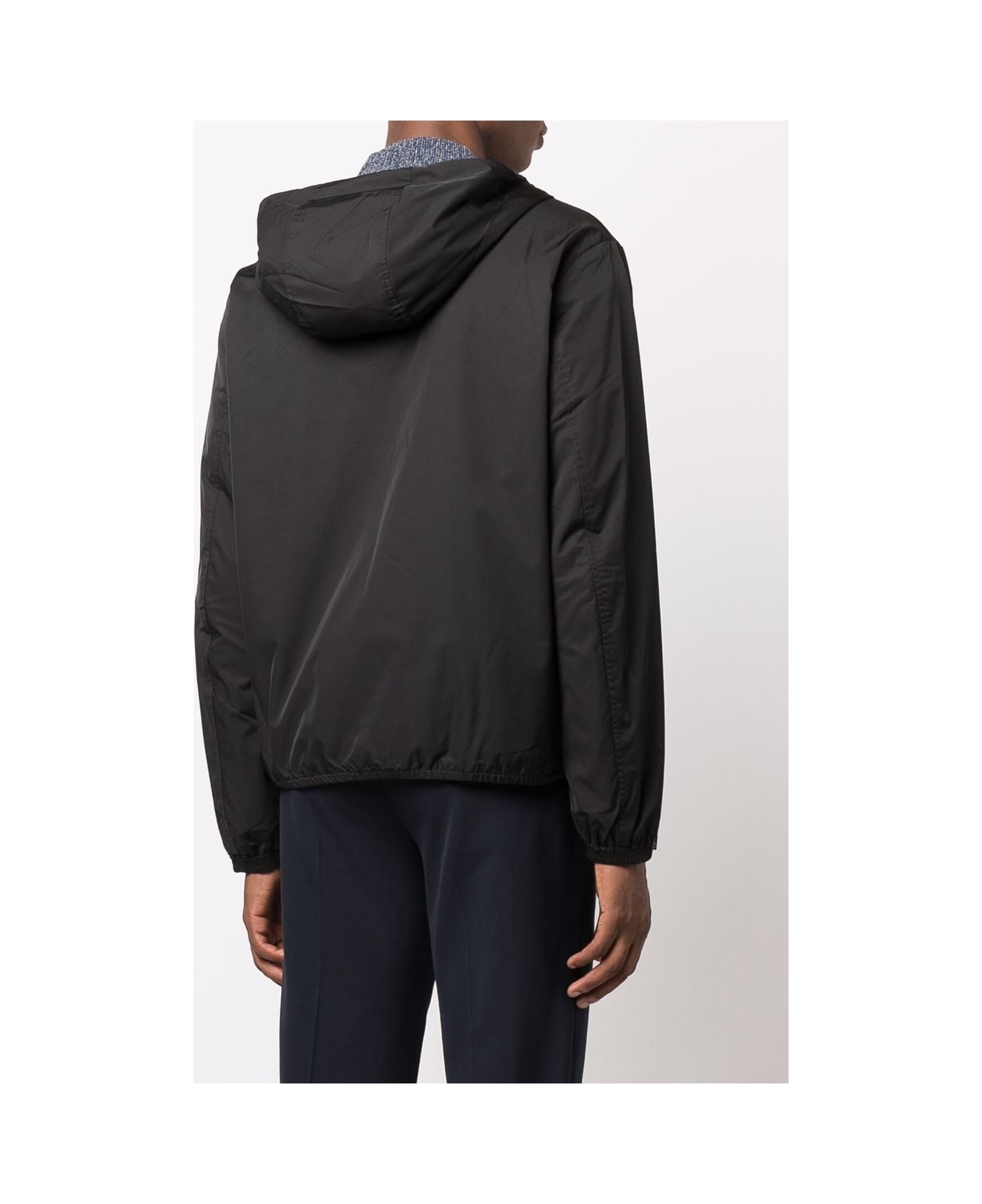 Emporio Armani Nylon Blouson Jacket - Black