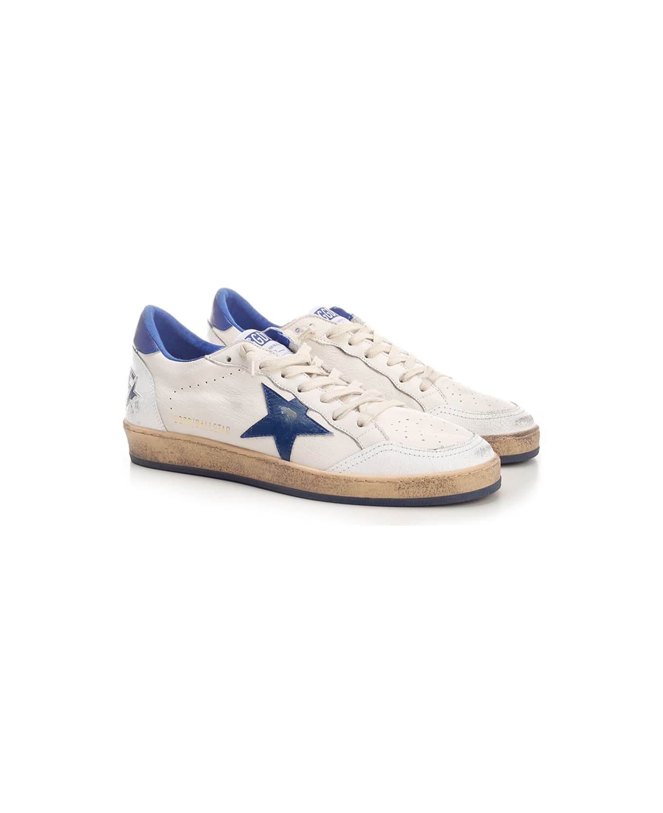 Golden Goose 
ballstar
 Sneaker - WHITE/BLUETTE