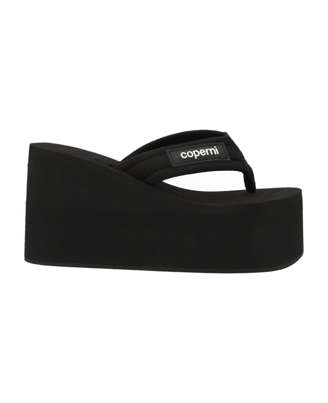 Coperni 'branded Wedge' Sandals - Black