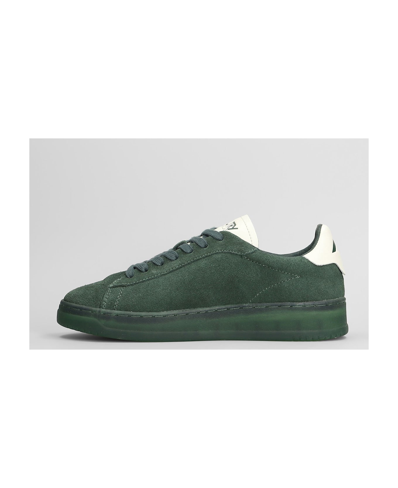 Autry Dallas Low Sneakers In Green Suede - green