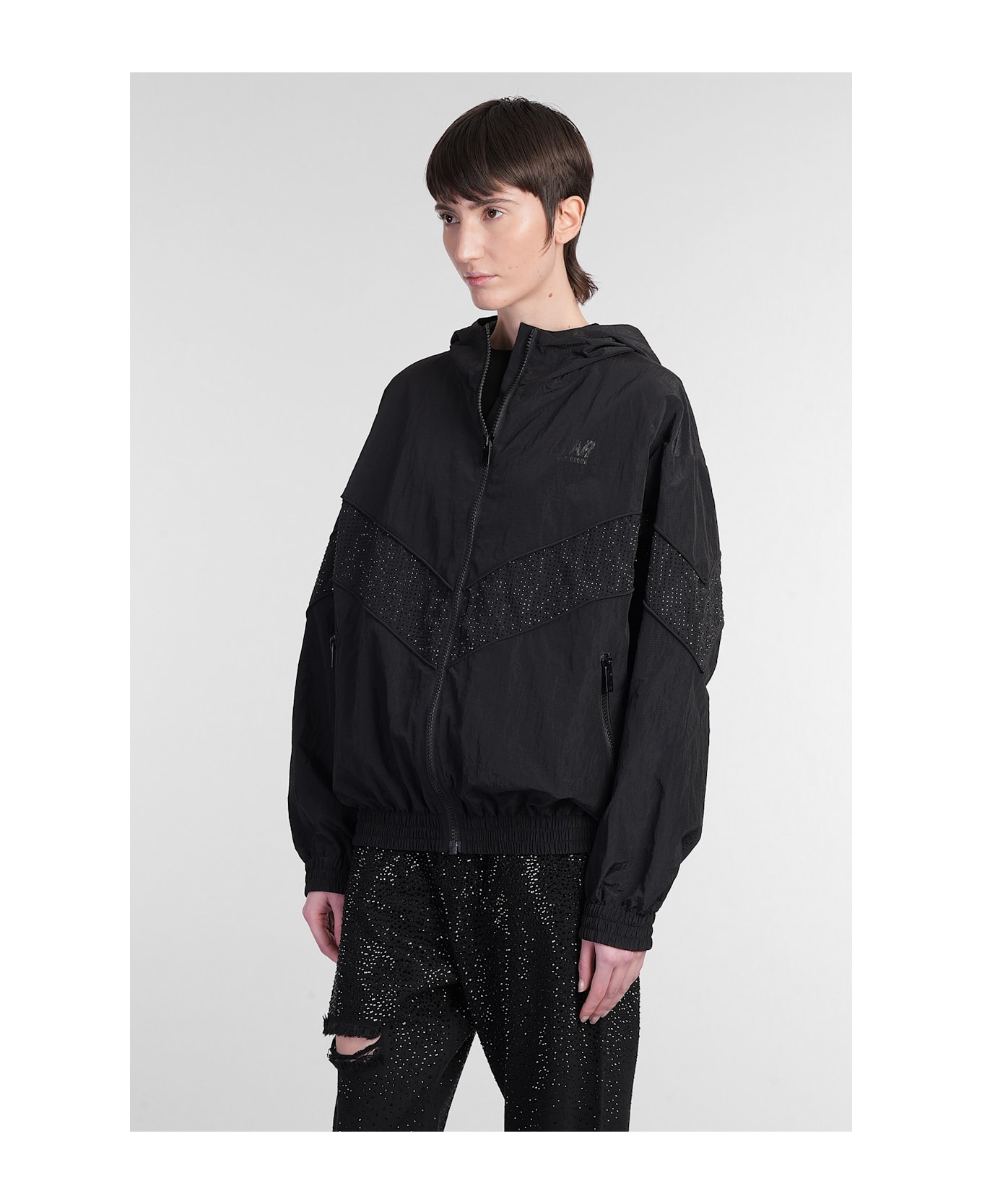 Golden Goose Letizia Casual Jacket In Black Nylon - black