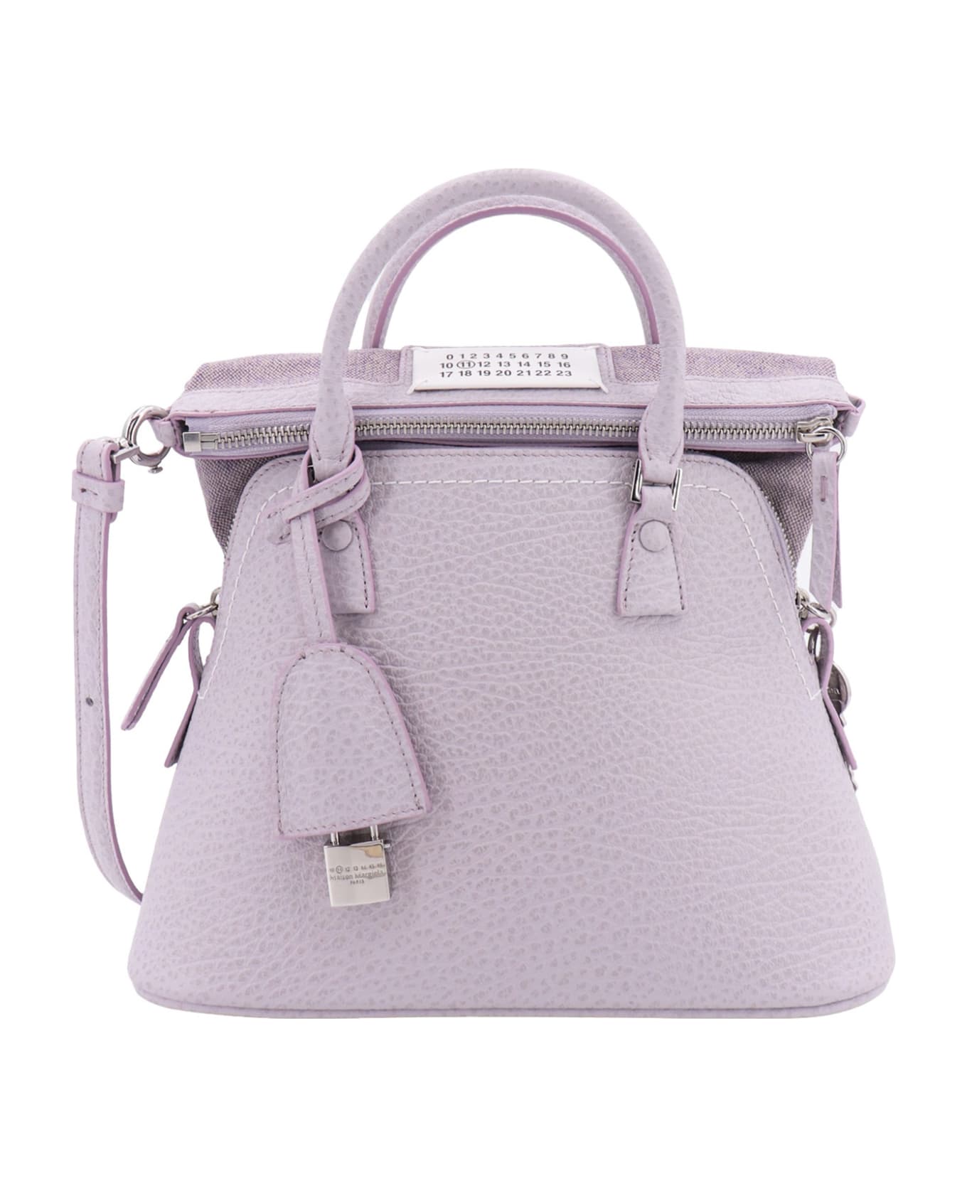Maison Margiela Top Zip Detachable Strap Shoulder Bag - Purple