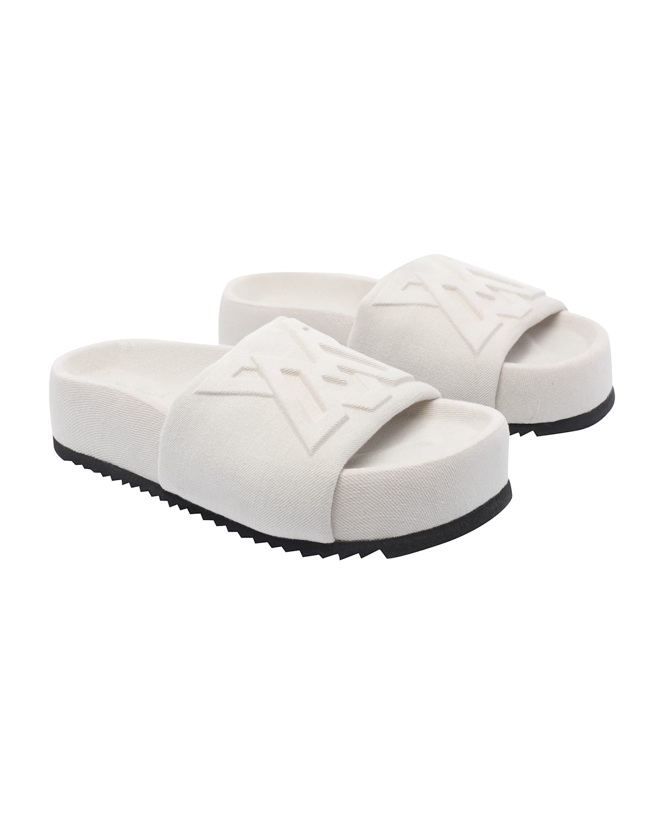 Vic Matié Denim 102 Sandals - White
