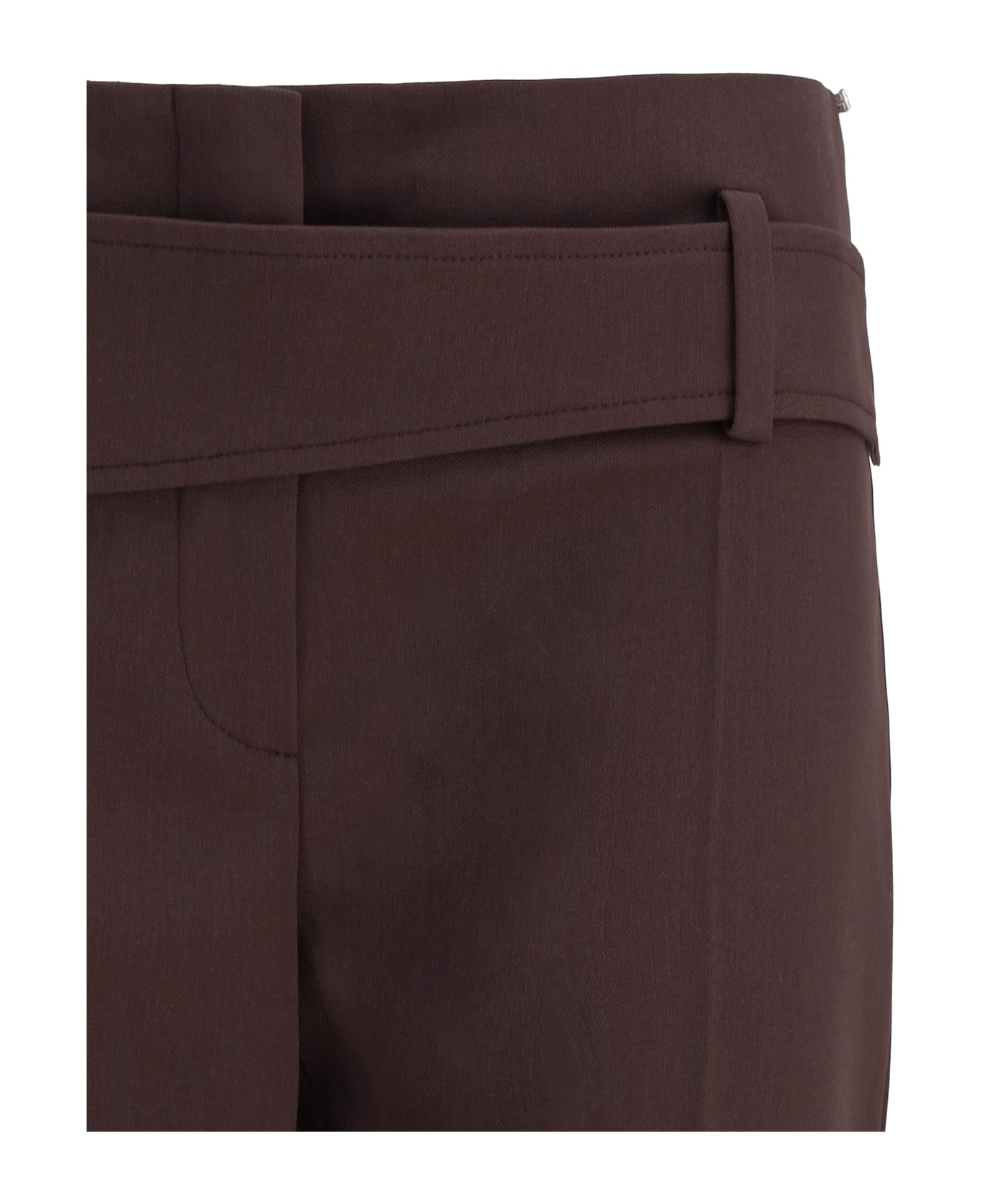 SportMax Slim Trousers With Asymmetric Belt