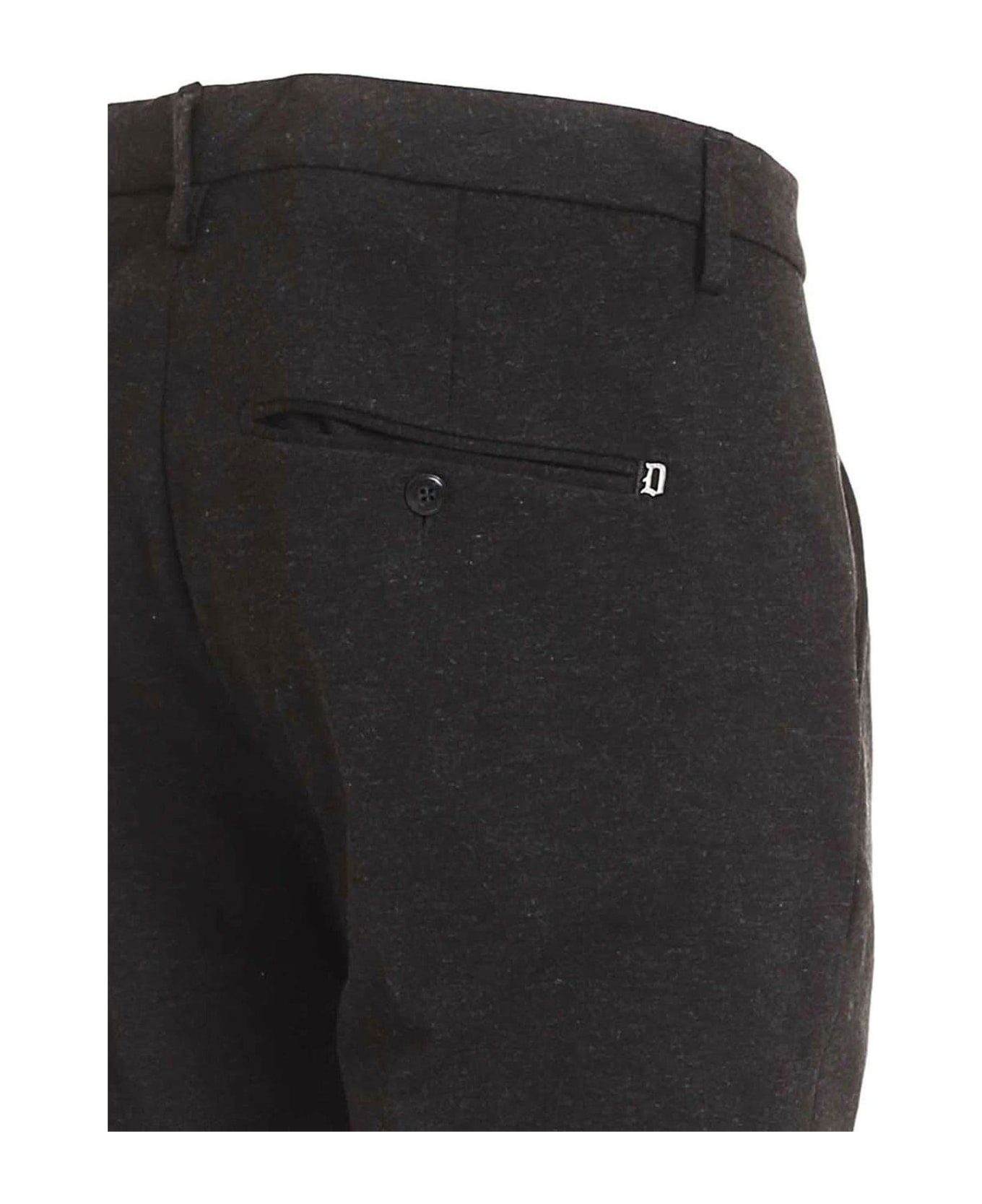 Dondup Gaubert Slim Fit Jersey Trousers - Dark grey