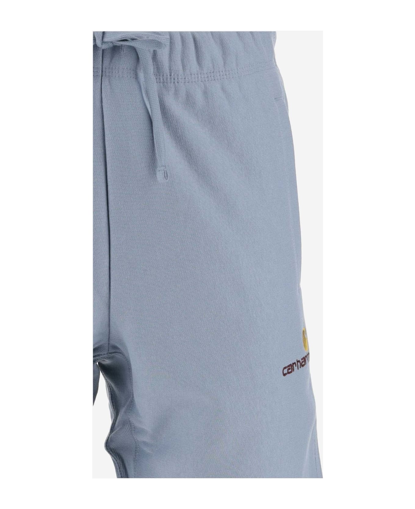 Carhartt Cotton Short Pants With Logo - Blue