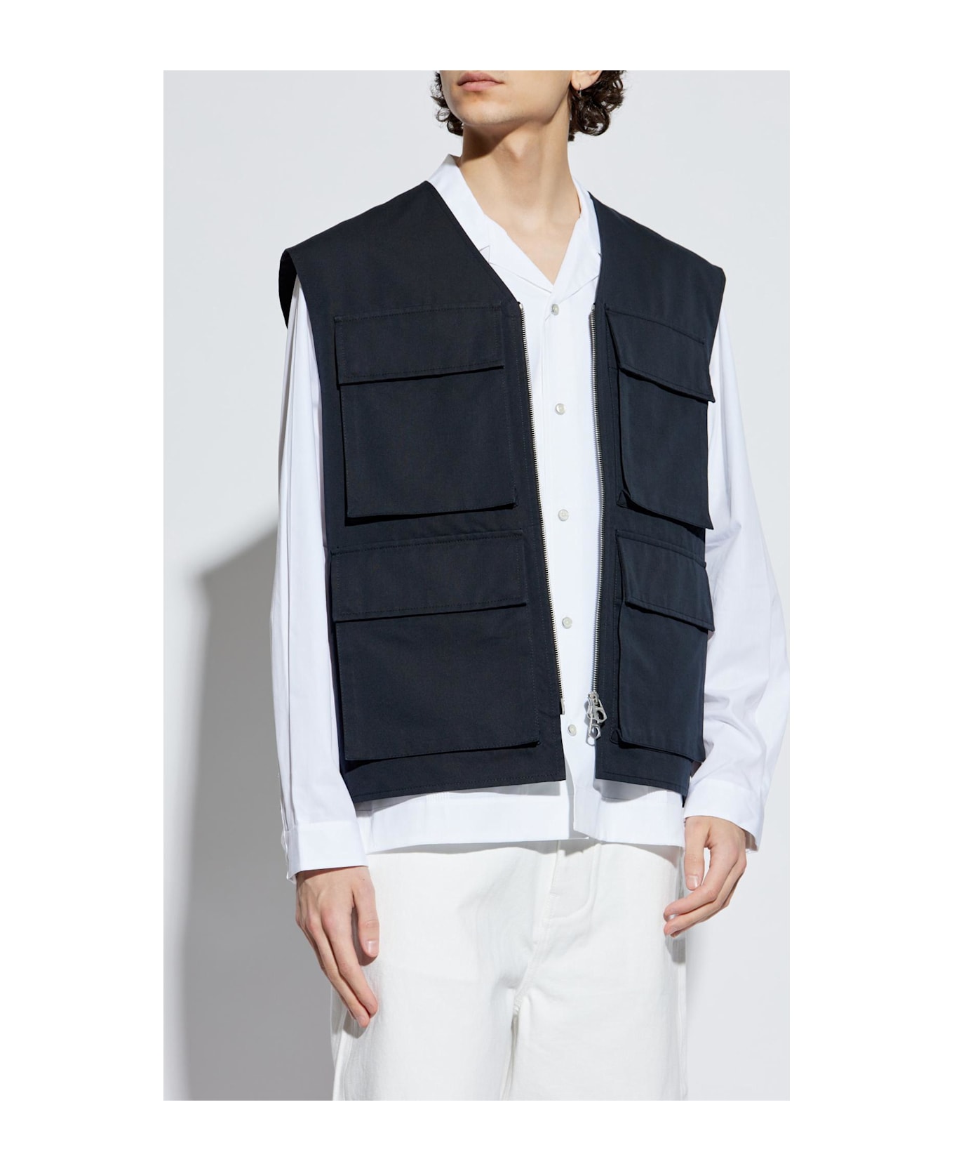 Jil Sander Vest 20 Vest - BLACK