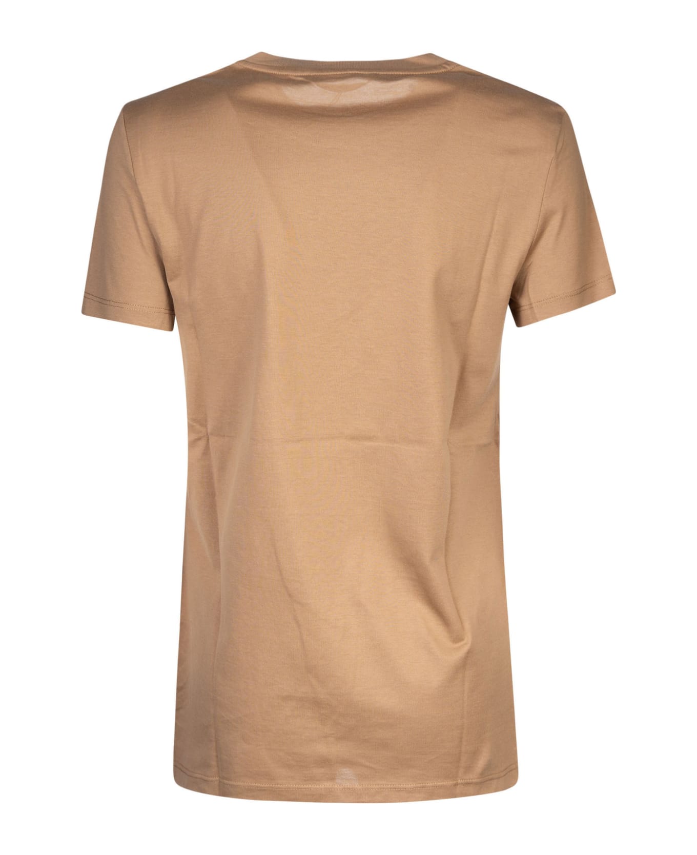 Max Mara Crewneck Short-sleeved T-shirt - Argilla Tシャツ