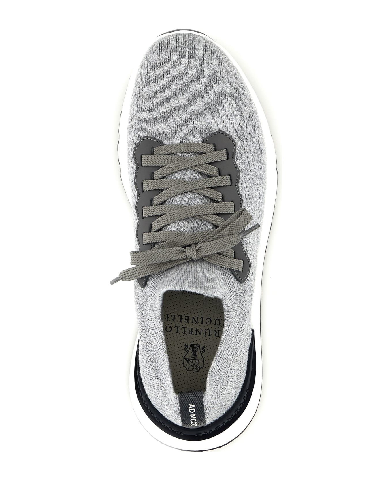 Brunello Cucinelli Knitted Sneakers - Gray