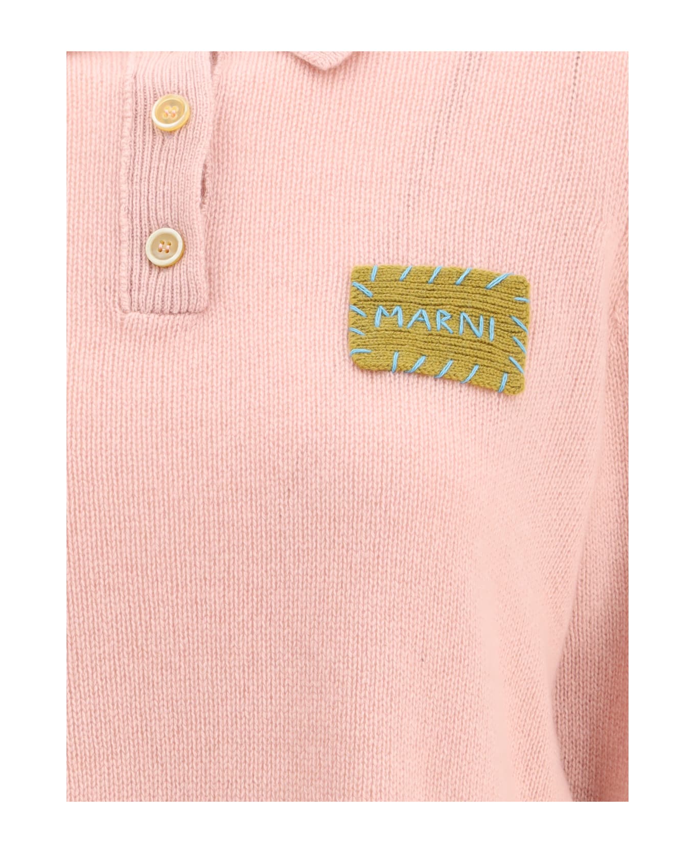 Marni Gummy Cashmere Polo Neck