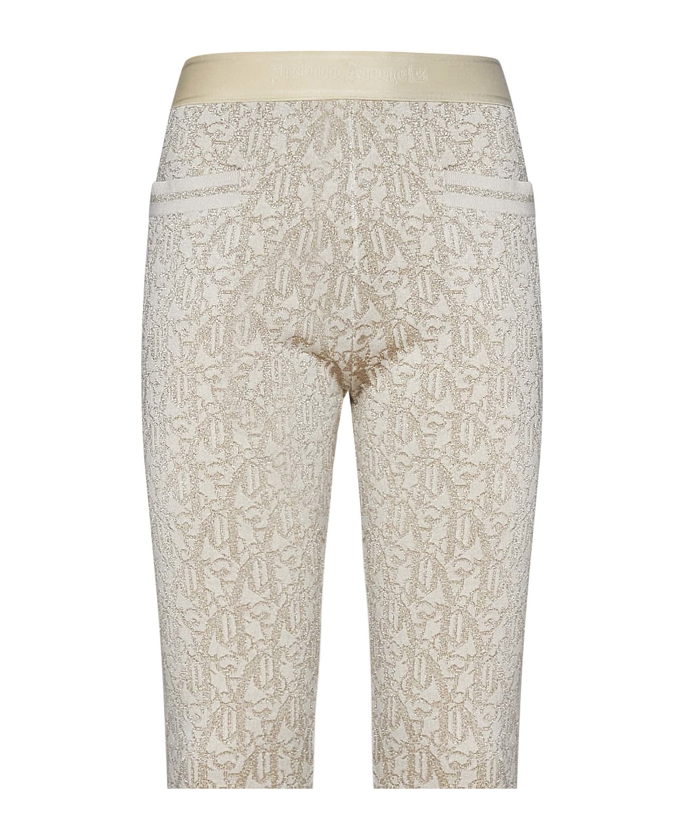 Palm Angels Monogram Trousers - Beige