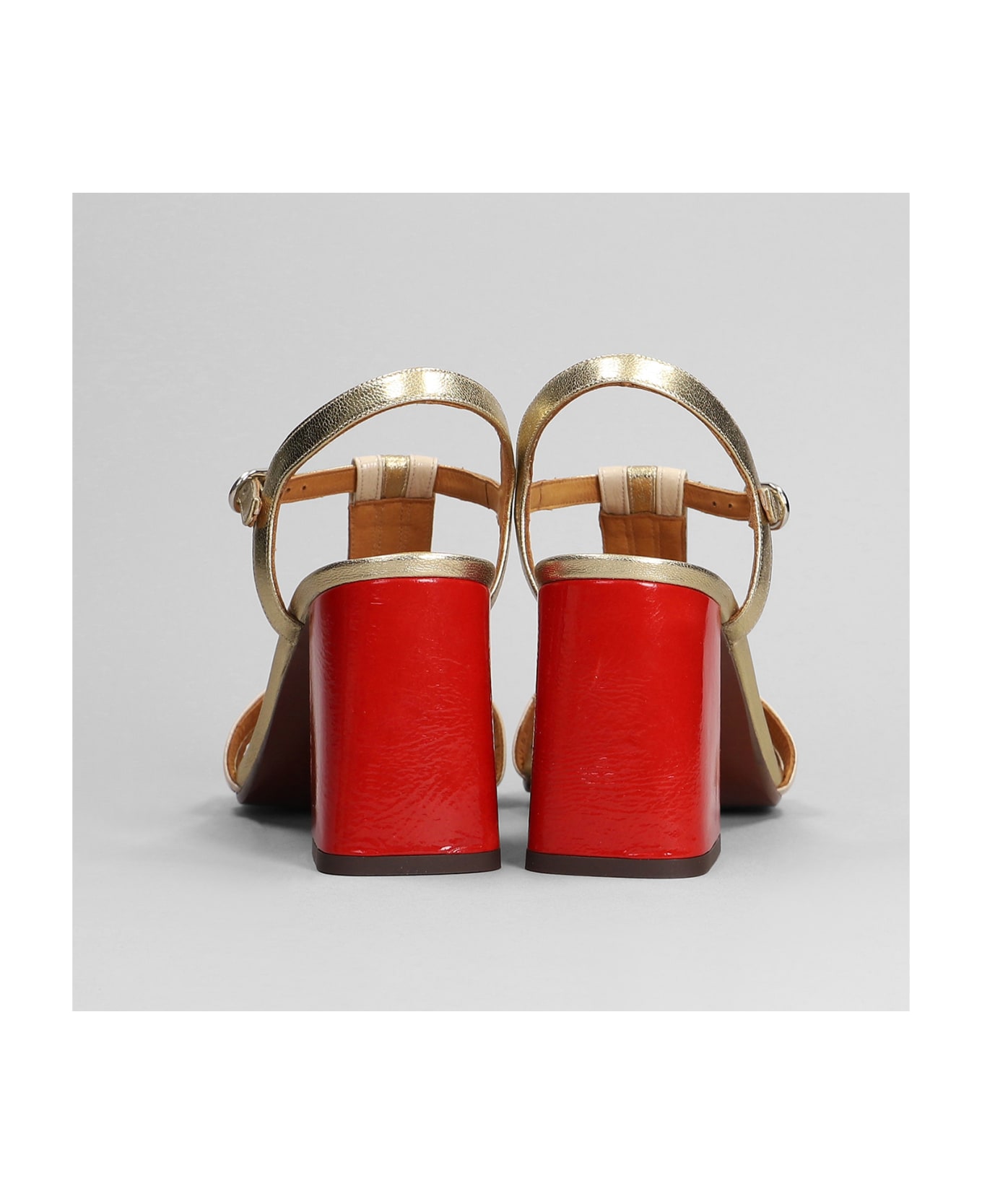 Chie Mihara Piyata Sandals In Gold Leather - gold