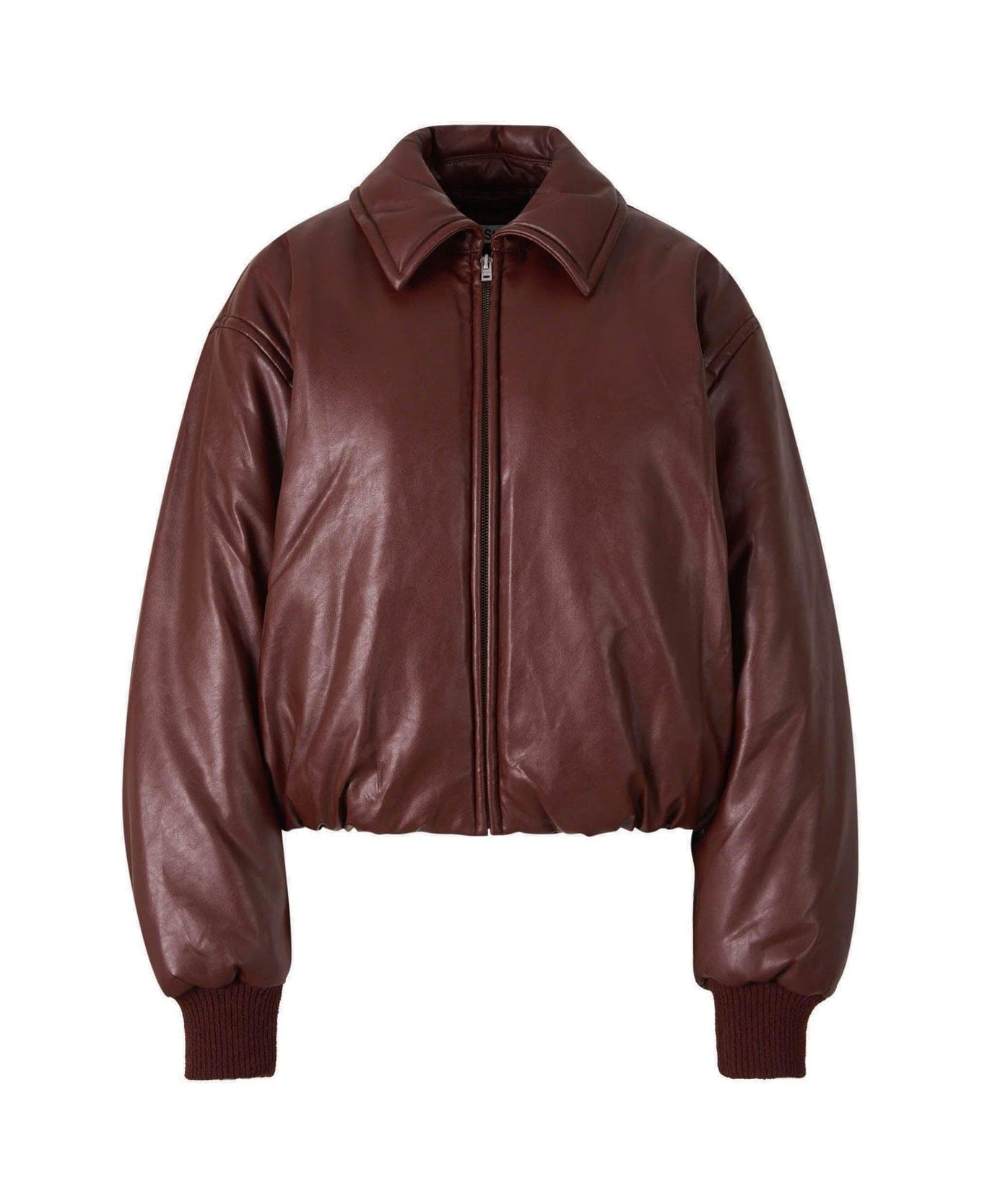 Acne Studios Coated Bomber Jacket - Bordeaux