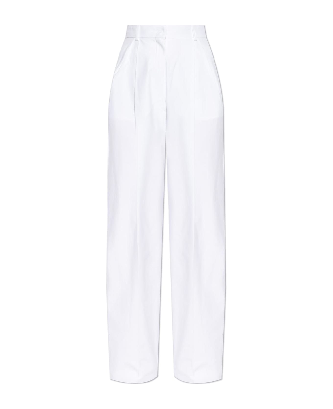 SportMax Pleated Pants - White