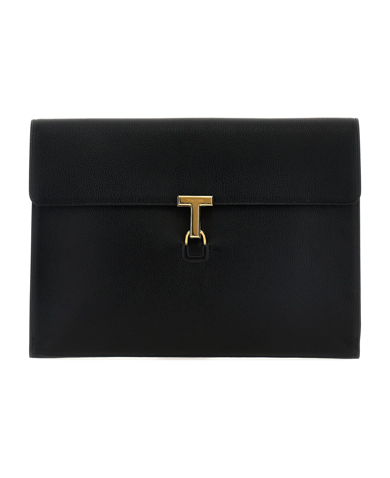 Tom Ford 'monogram' Logo Clutch - Black  