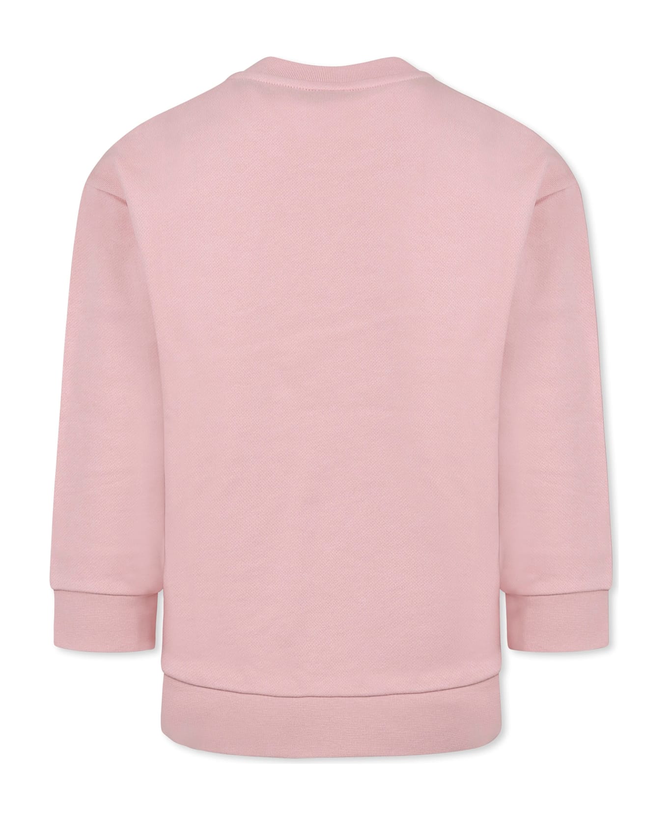 Fendi Pink Sweatshirt For Girl With Logo - Pink