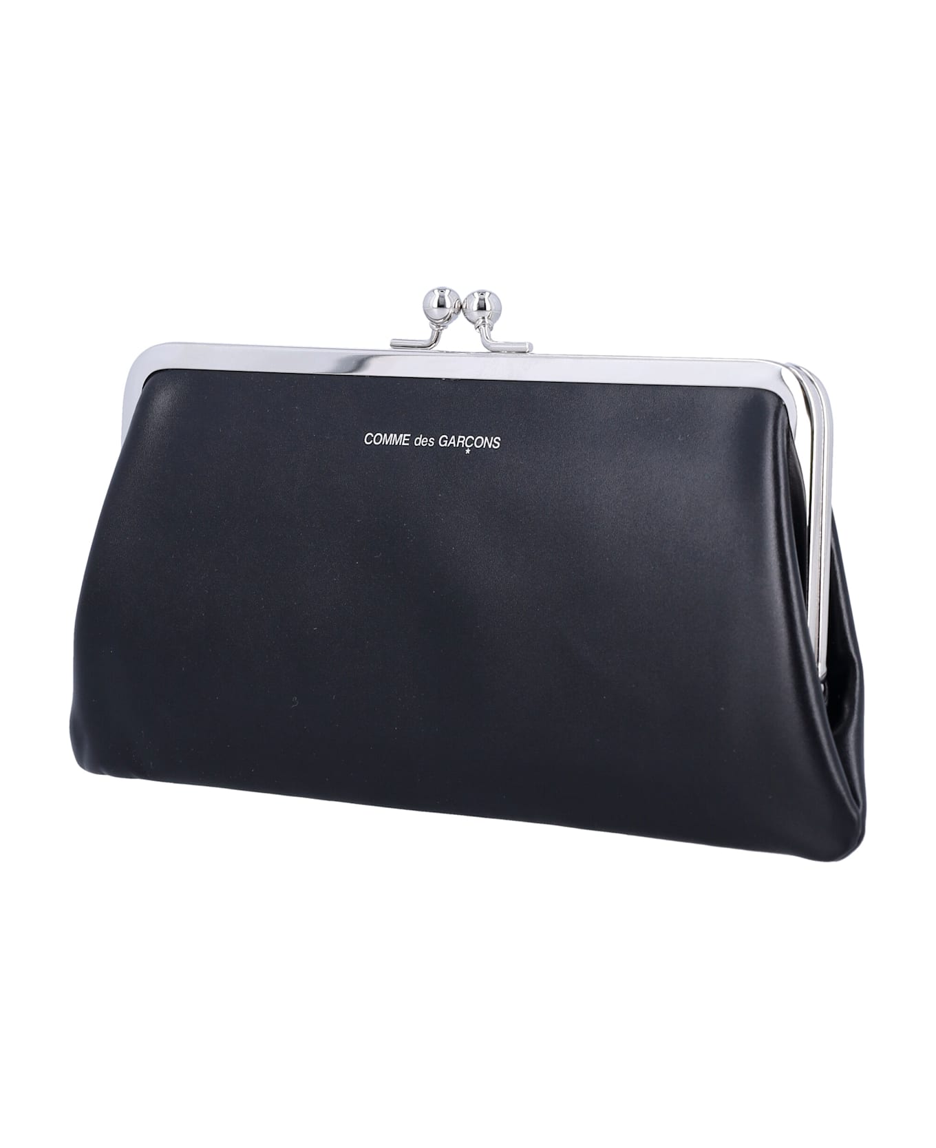Comme des Garçons Wallet Kiss-clasp Purse - BLACK