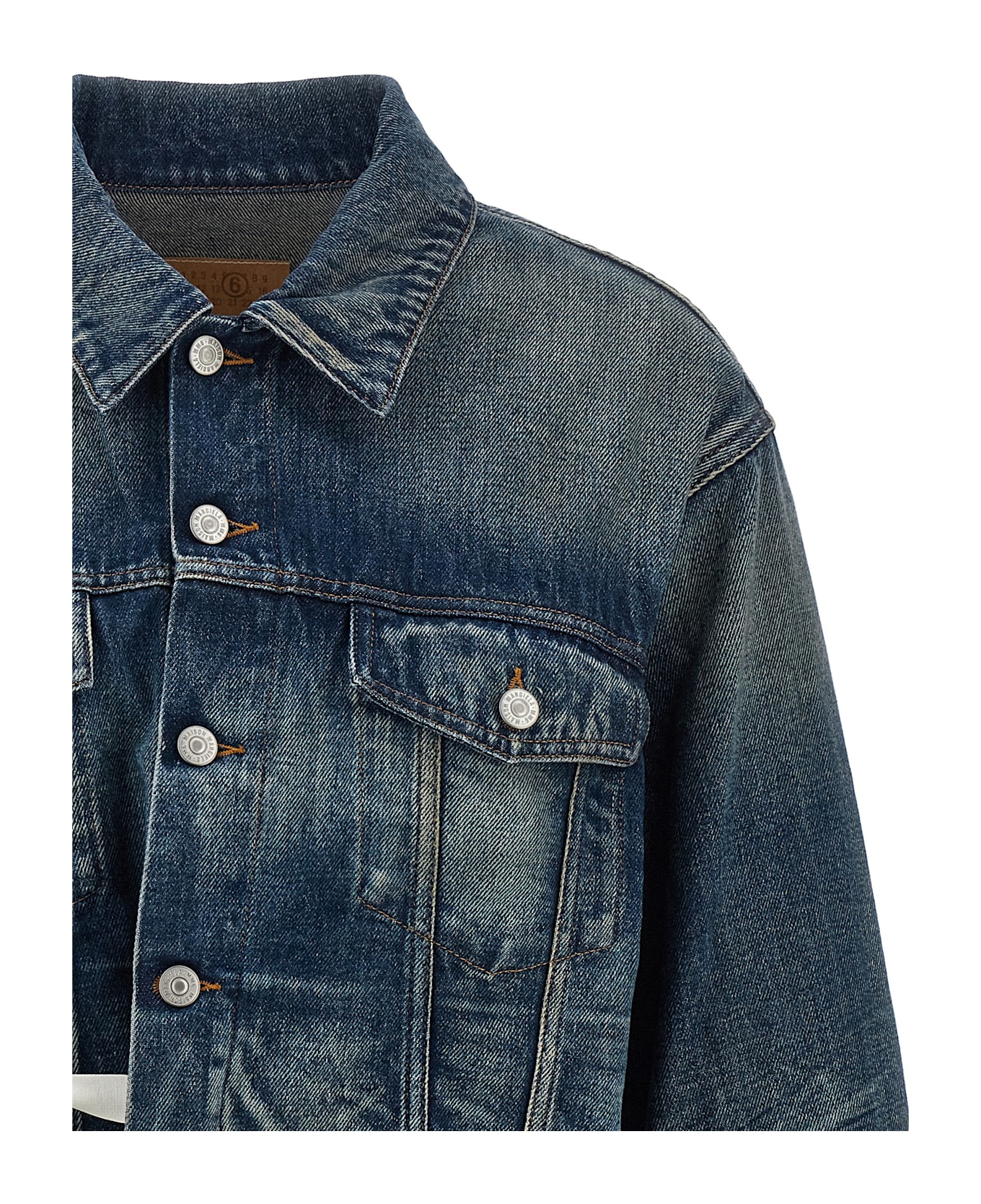 ジャケット MM6 Maison Margiela Tape denim jacket MM6 Maison Margiela Tape Denim Jacket | italist