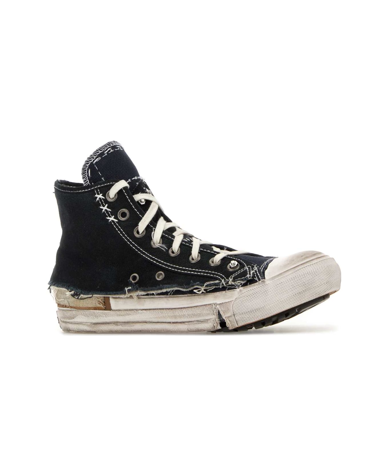 Maison Margiela Midnight Blue Canvas Loved To Death Sneakers - BLUE