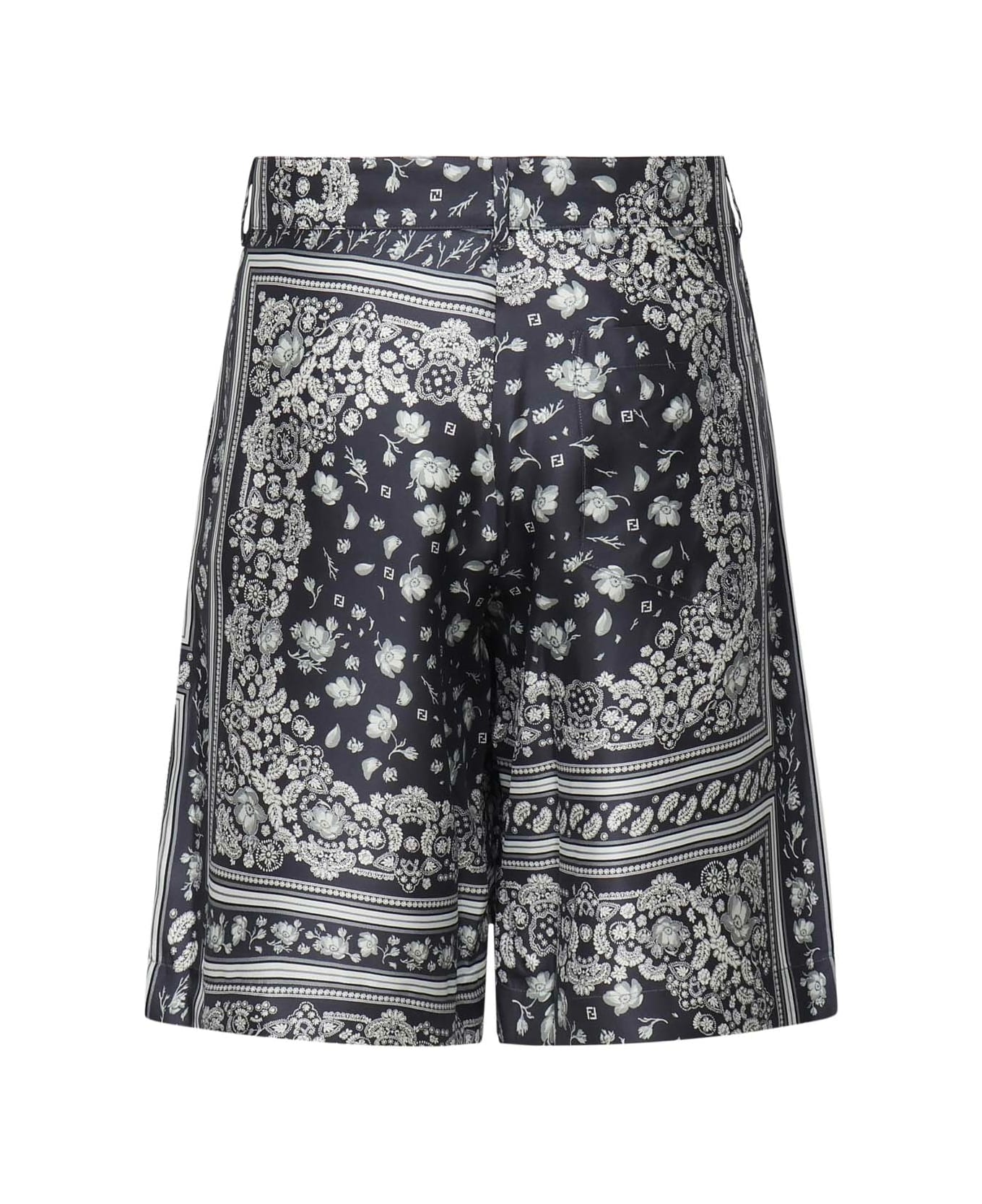 Printed Silk Shorts