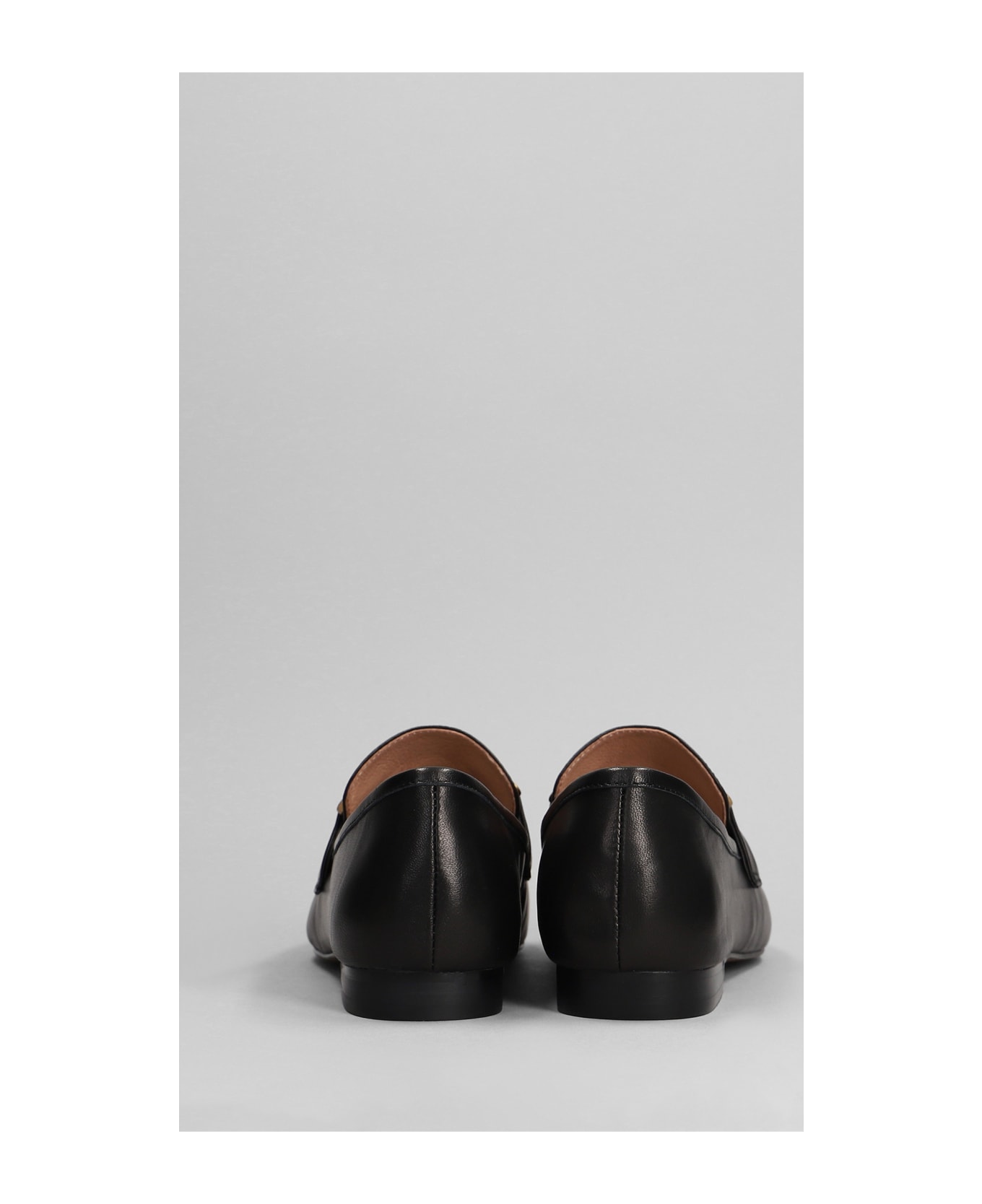 Bibi Lou Zagreb Ii Loafers In Black Leather - black フラットシューズ