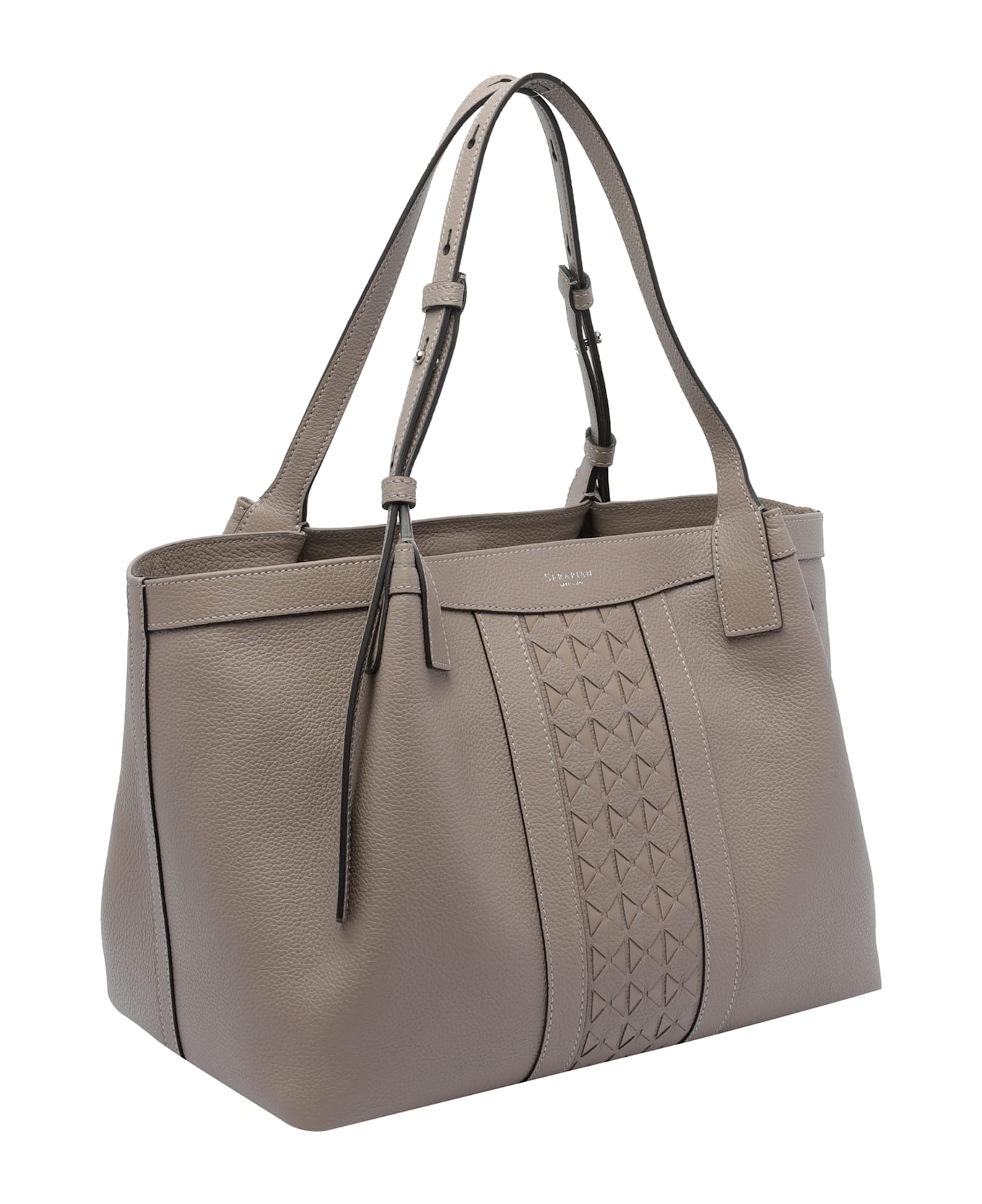 Serapian Small Secret Shoulder Bag - Beige