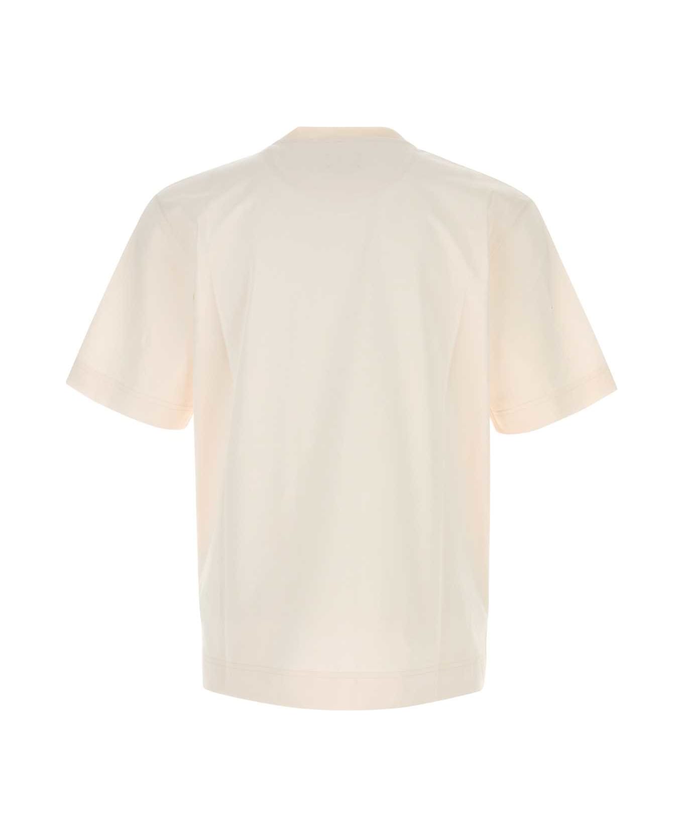 Fendi Ivory Cotton T-shirt - HALL