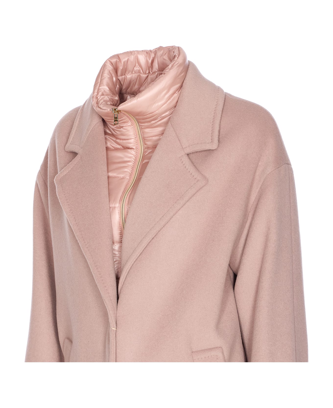 Herno Coat With Nylon Ultralight - Pink