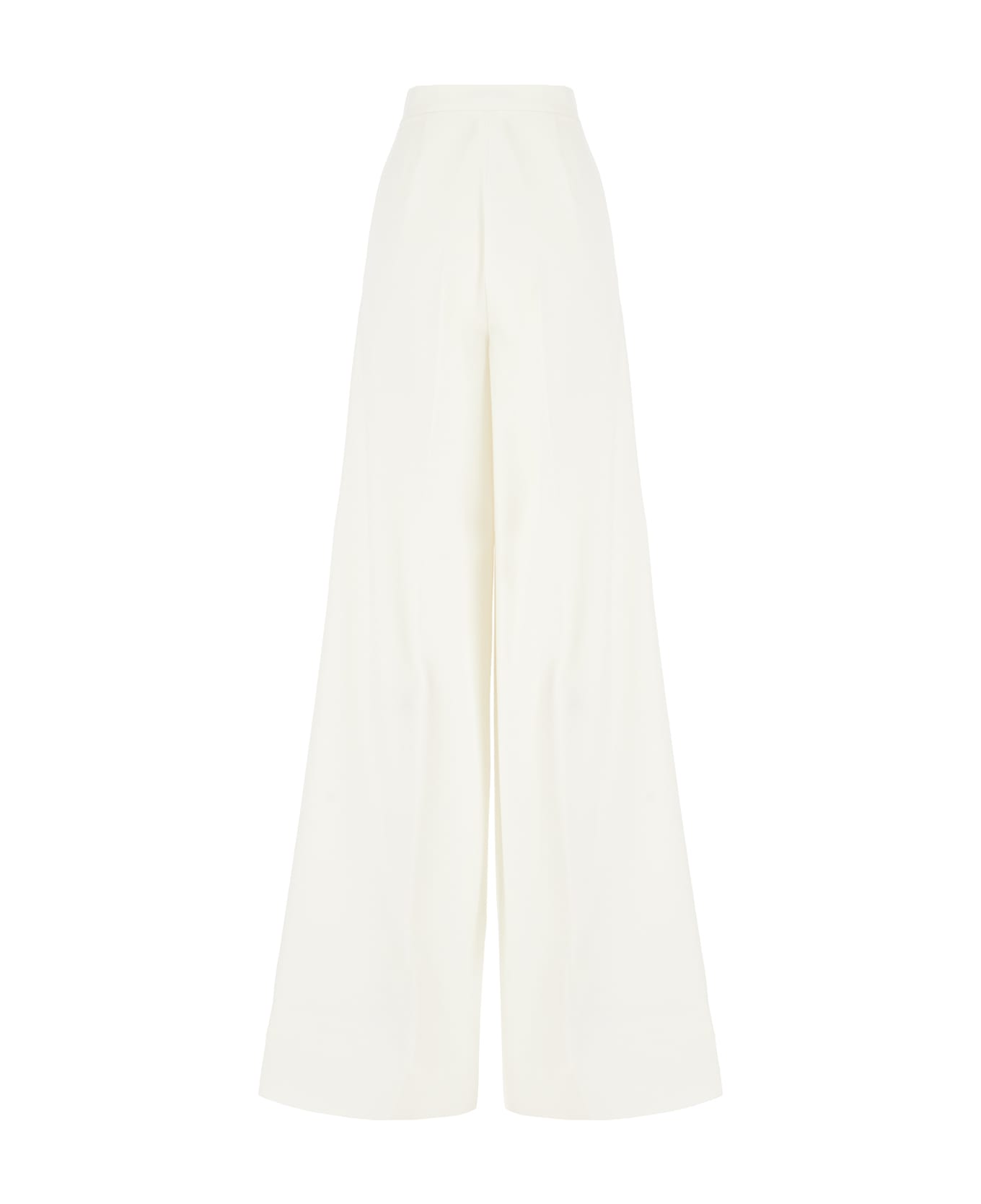 Max Mara Ivory Wool Pants - Bianco