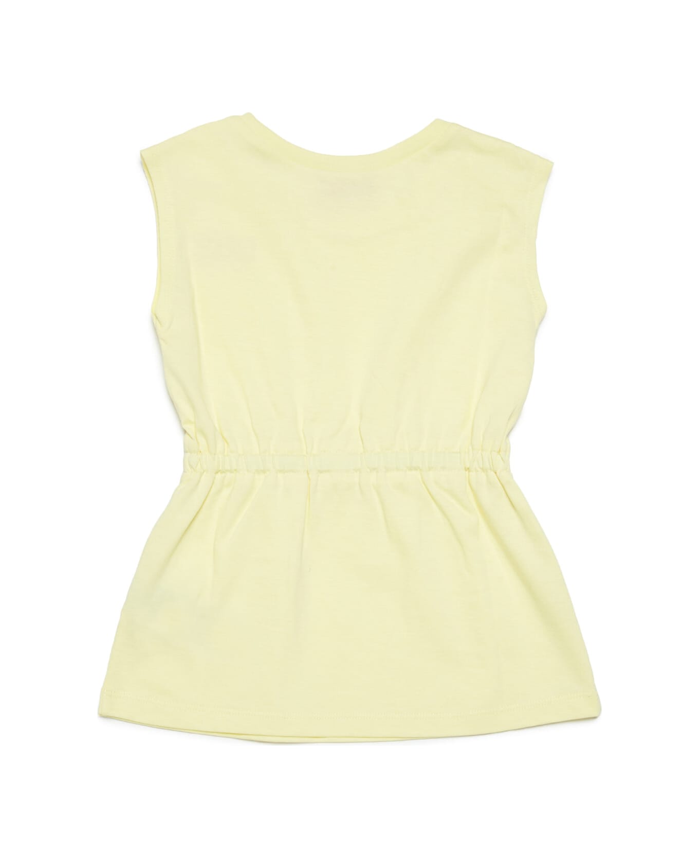 Diesel Mcursib Sw Cover-ups Diesel Yellow Sleeveless Jersey Cover-up Dress With Logo - Lemonade