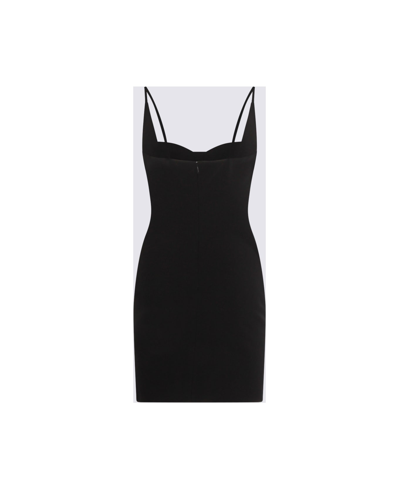 Roberto Cavalli Black Viscose Mini Dress - LEOPARDO/NERO